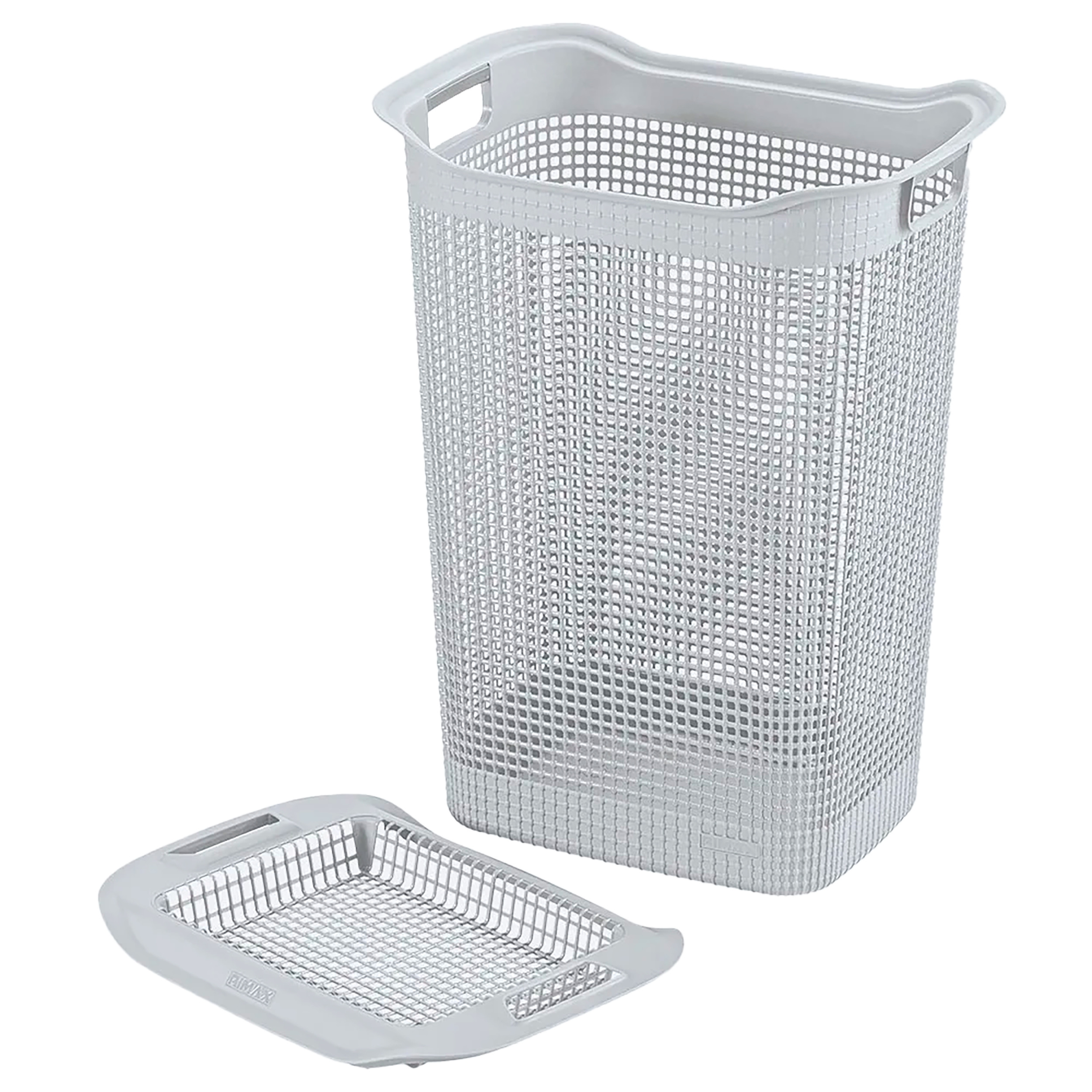 Cesta para Ropa Linum con Tejido Premium Gris Hielo RIMAX