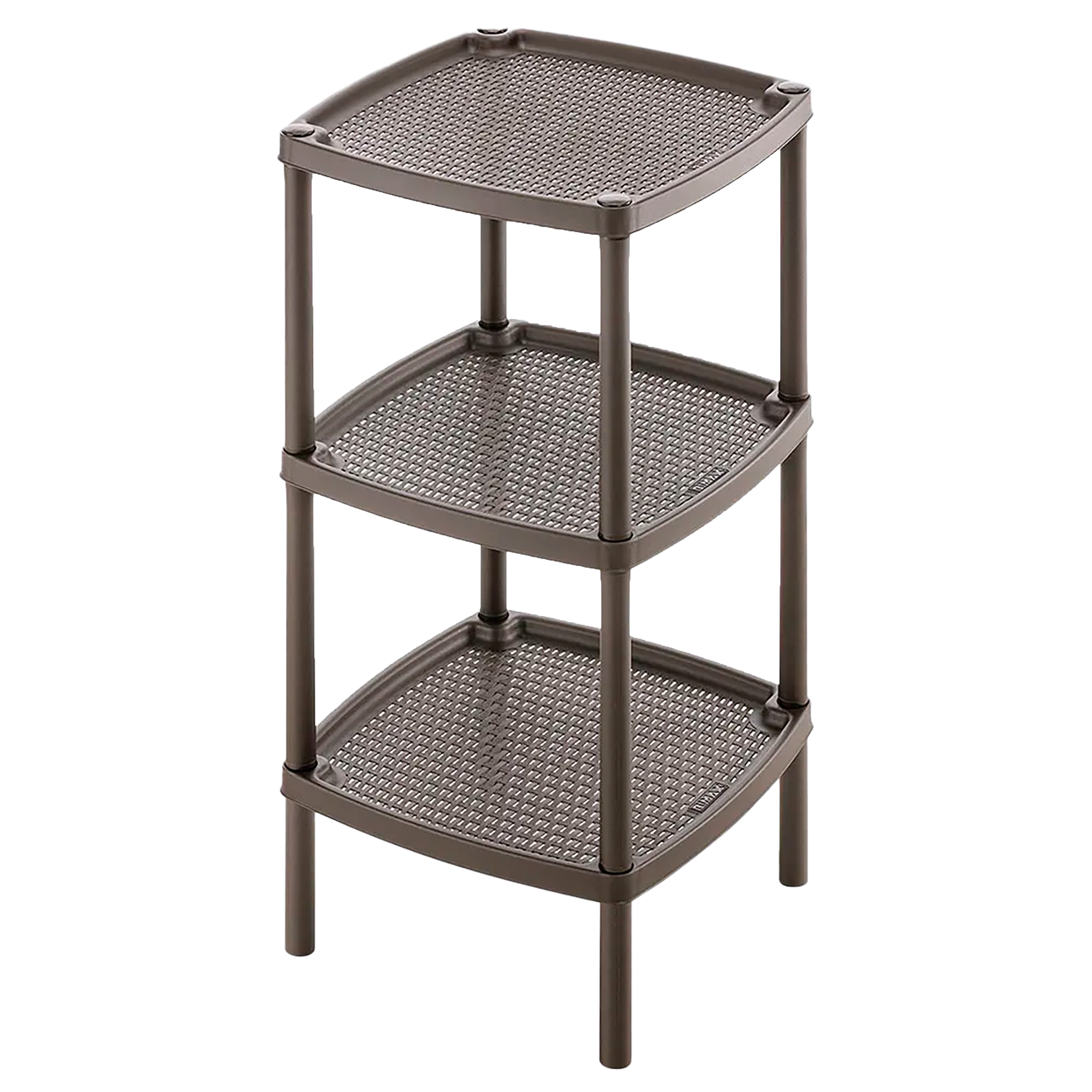 Mesa RIMAX Multiusos Cuadrada de 3 Niveles Mocca