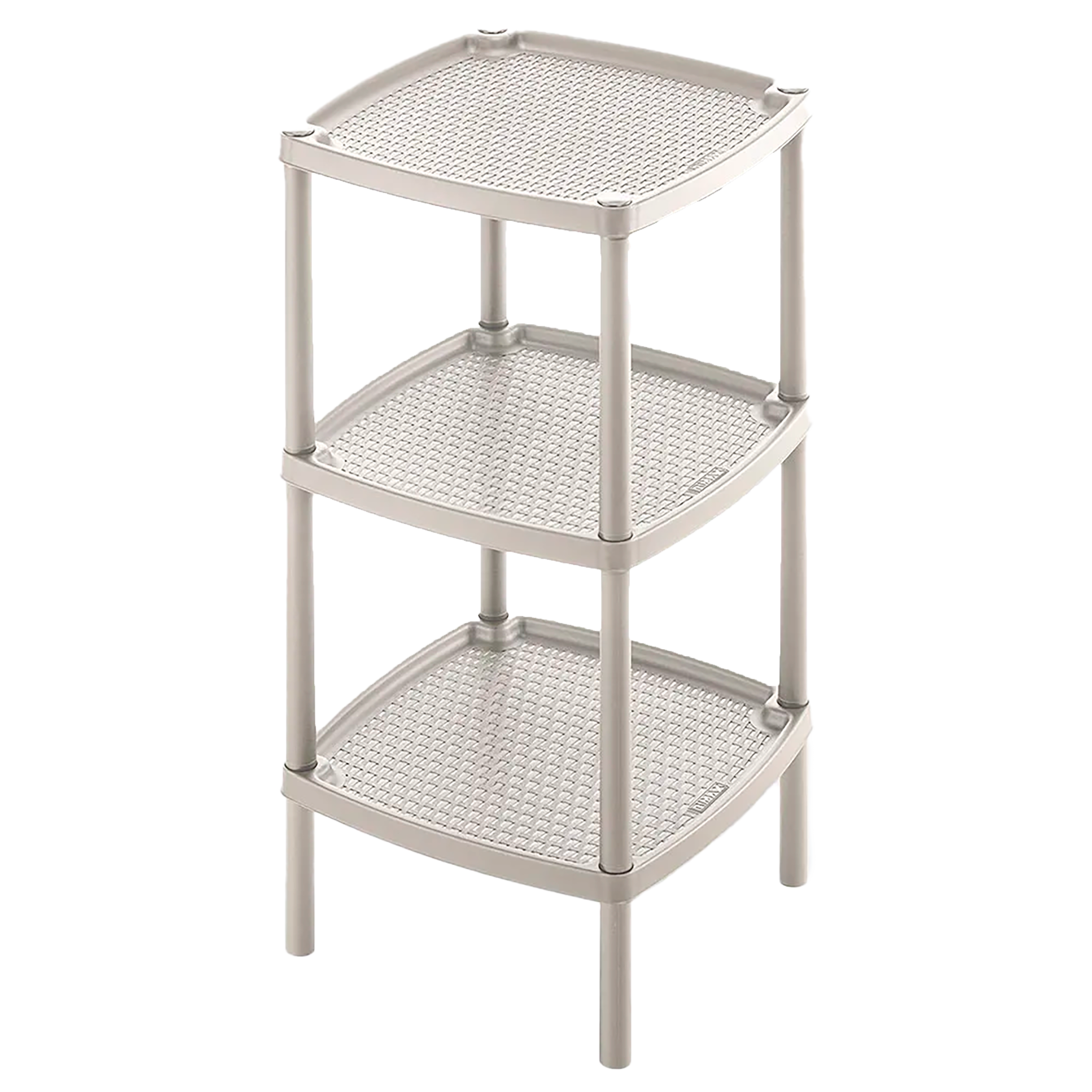 Mesa RIMAX Multiusos Cuadrada de 3 Niveles Taupe