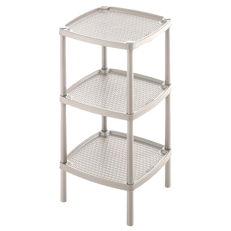 Mesa RIMAX Multiusos Cuadrada de 3 Niveles Taupe
