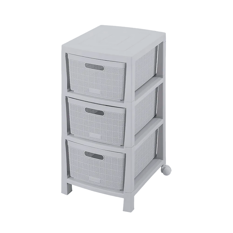 Cajonero Fique 3 Gavetas Gris Hielo RIMAX