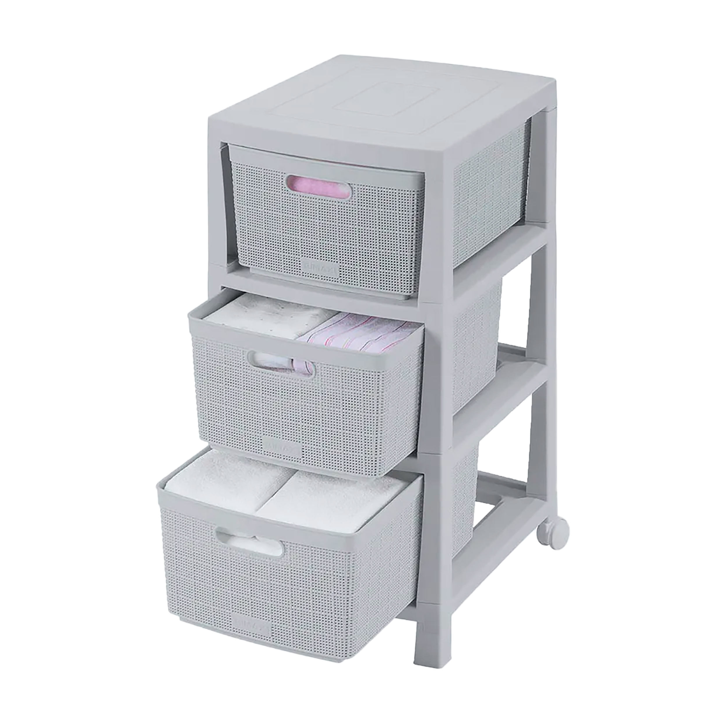 Cajonero Fique 3 Gavetas Gris Hielo RIMAX