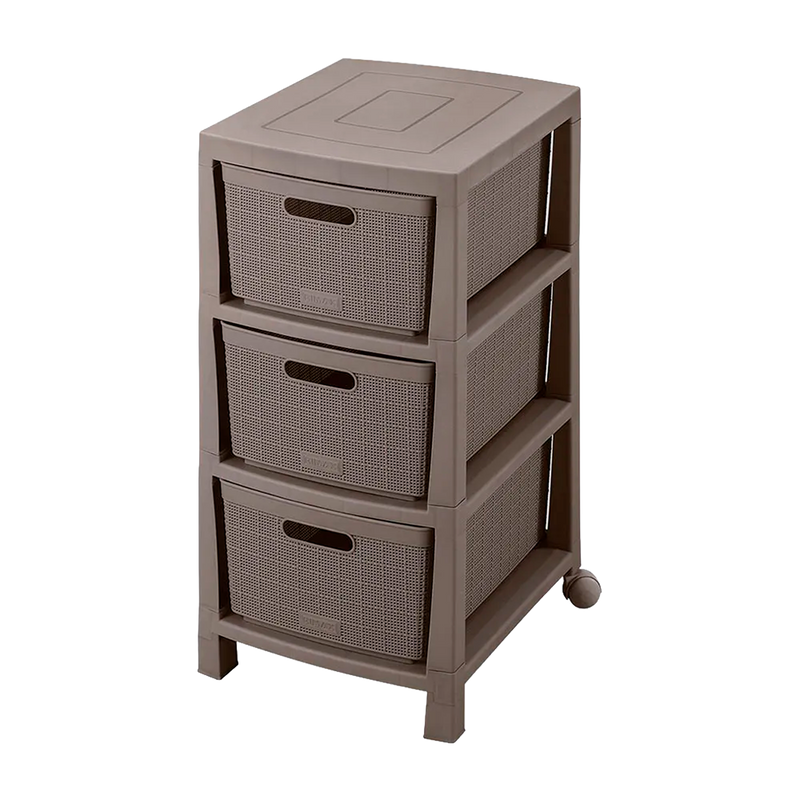 CAJONERO FIQUE 3 GAVETAS MOCCA RIMAX