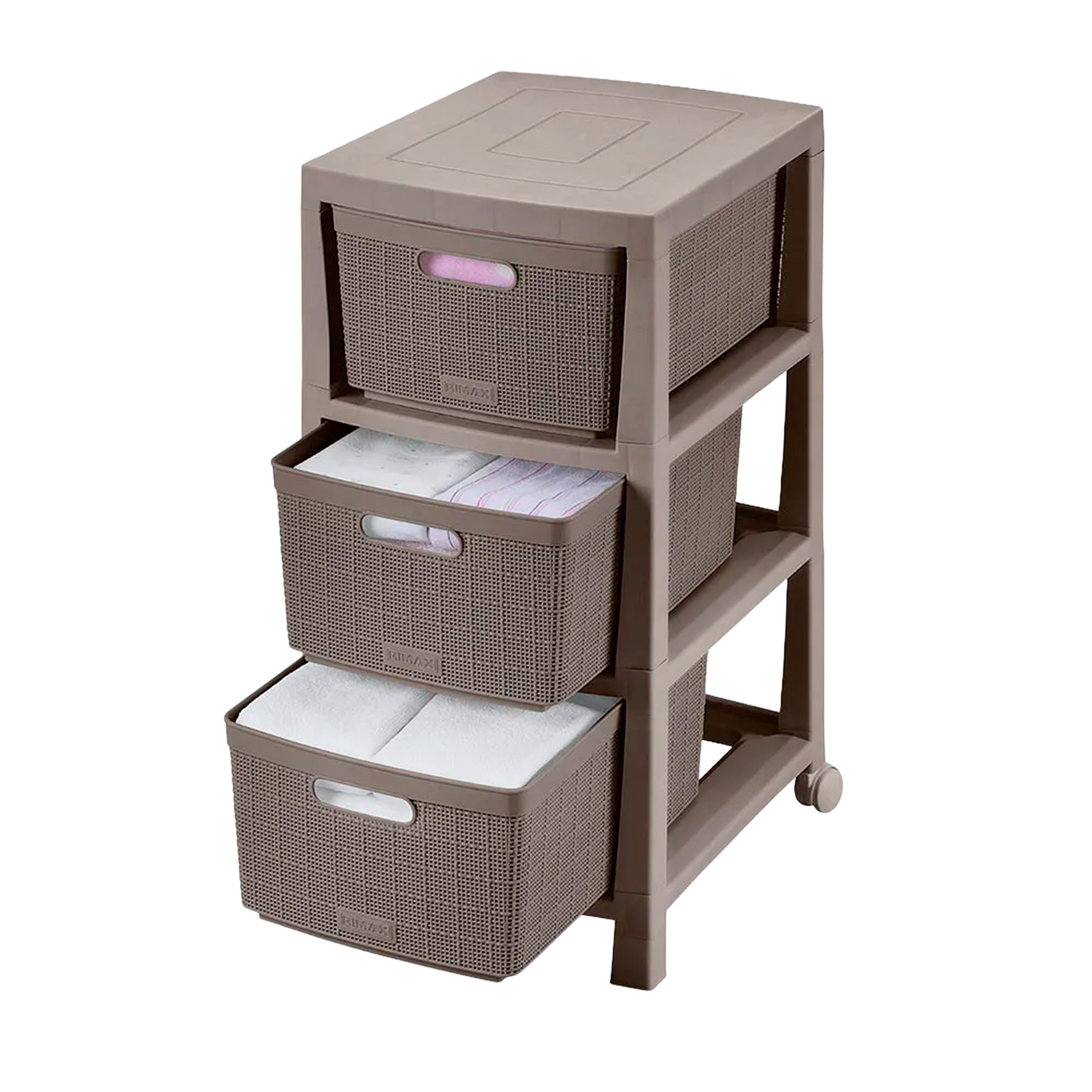 CAJONERO FIQUE 3 GAVETAS MOCCA RIMAX