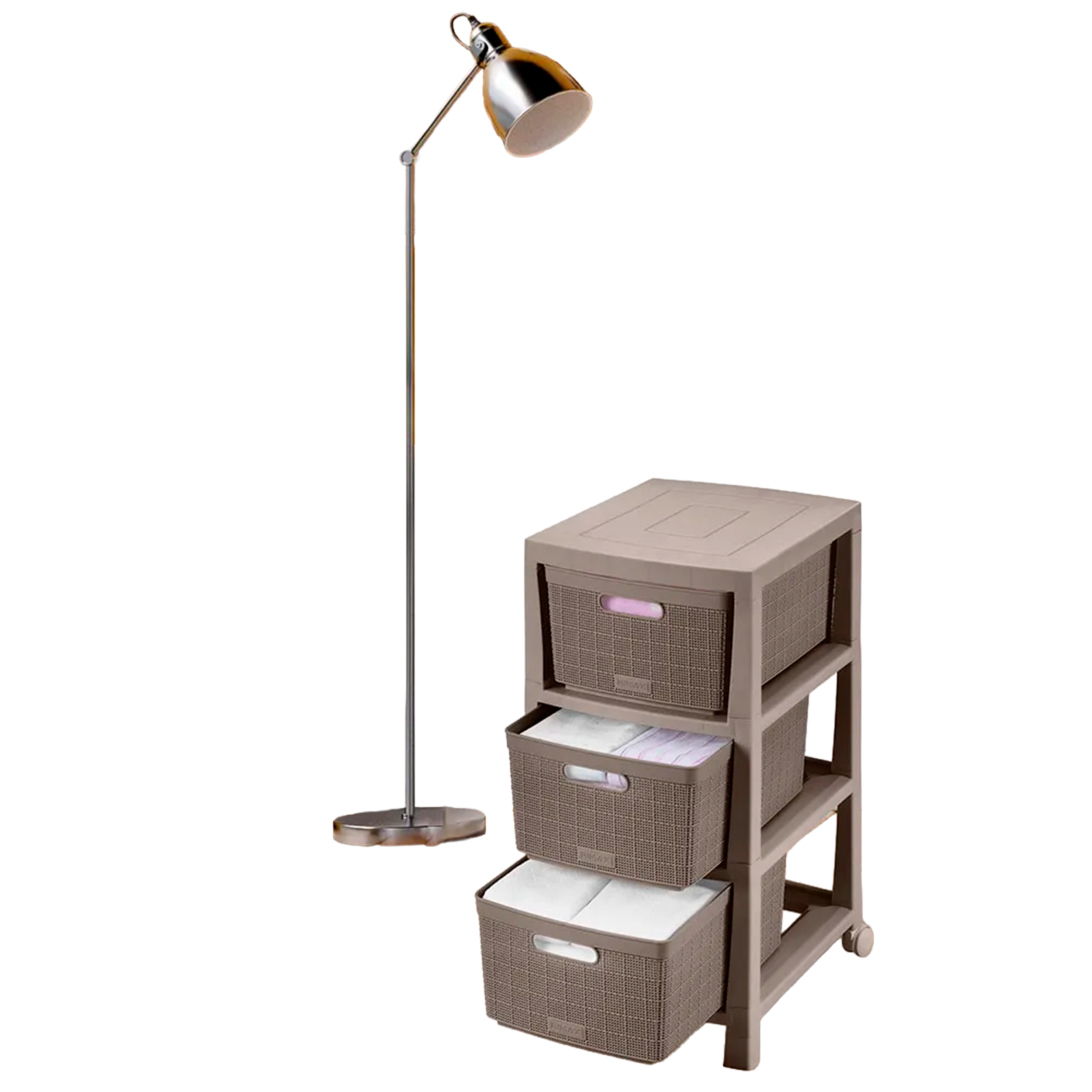 CAJONERO FIQUE 3 GAVETAS MOCCA RIMAX
