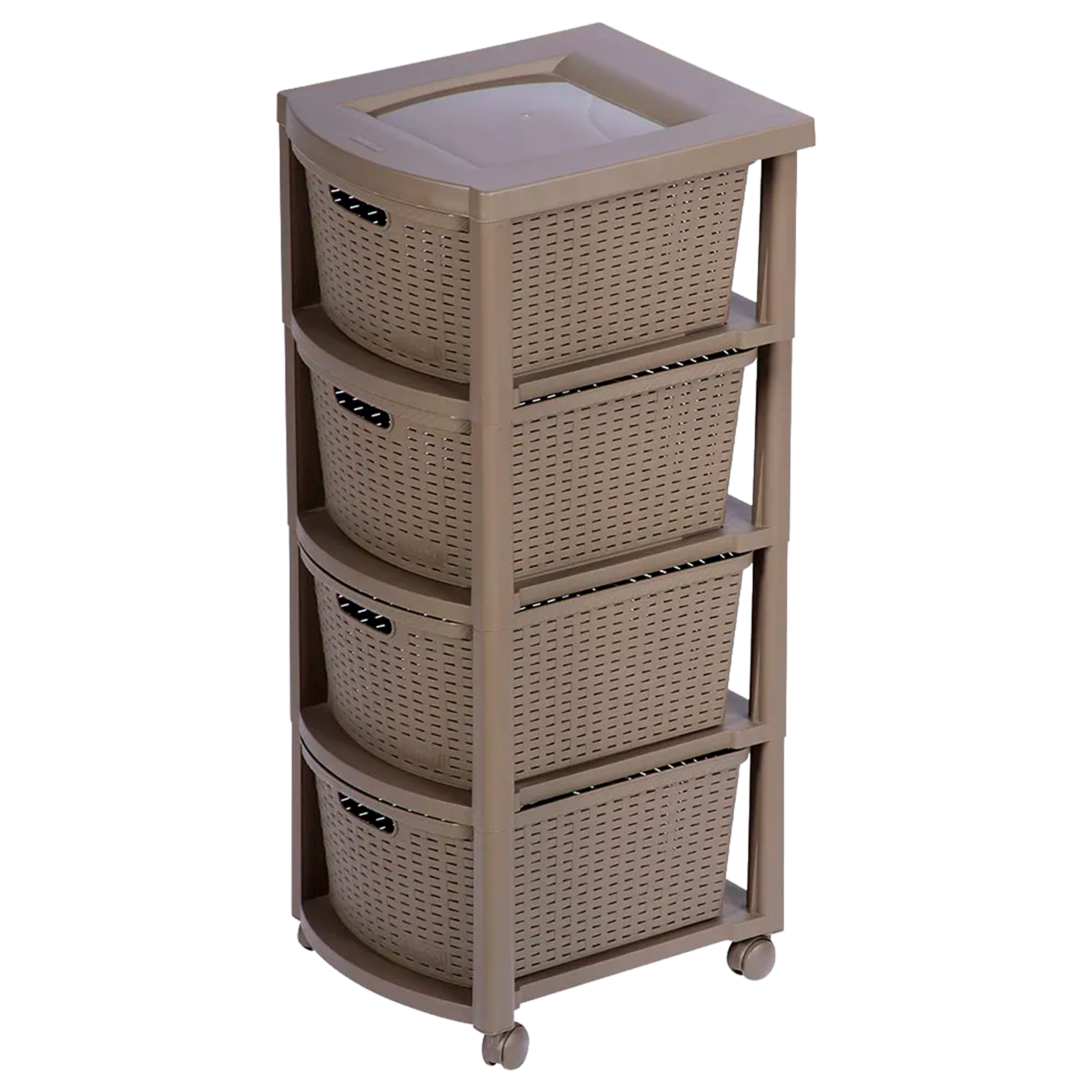 CAJONERO RATTAN 4G MOCCA RIMAX