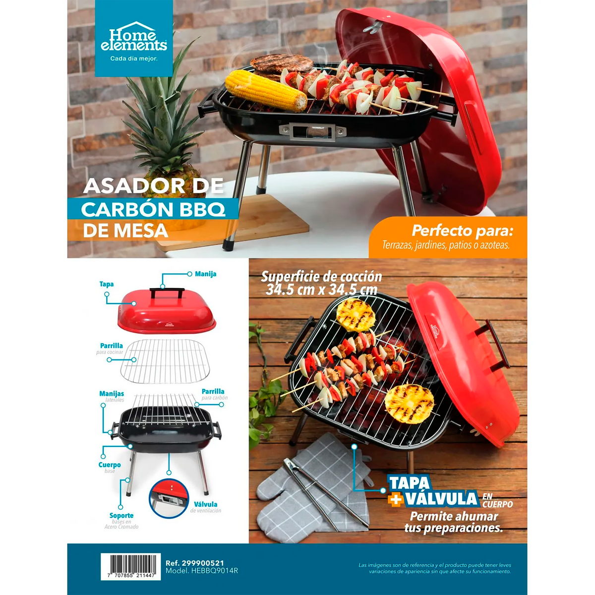 ASADOR DE CARBON BBQ HOME ELEMENTS