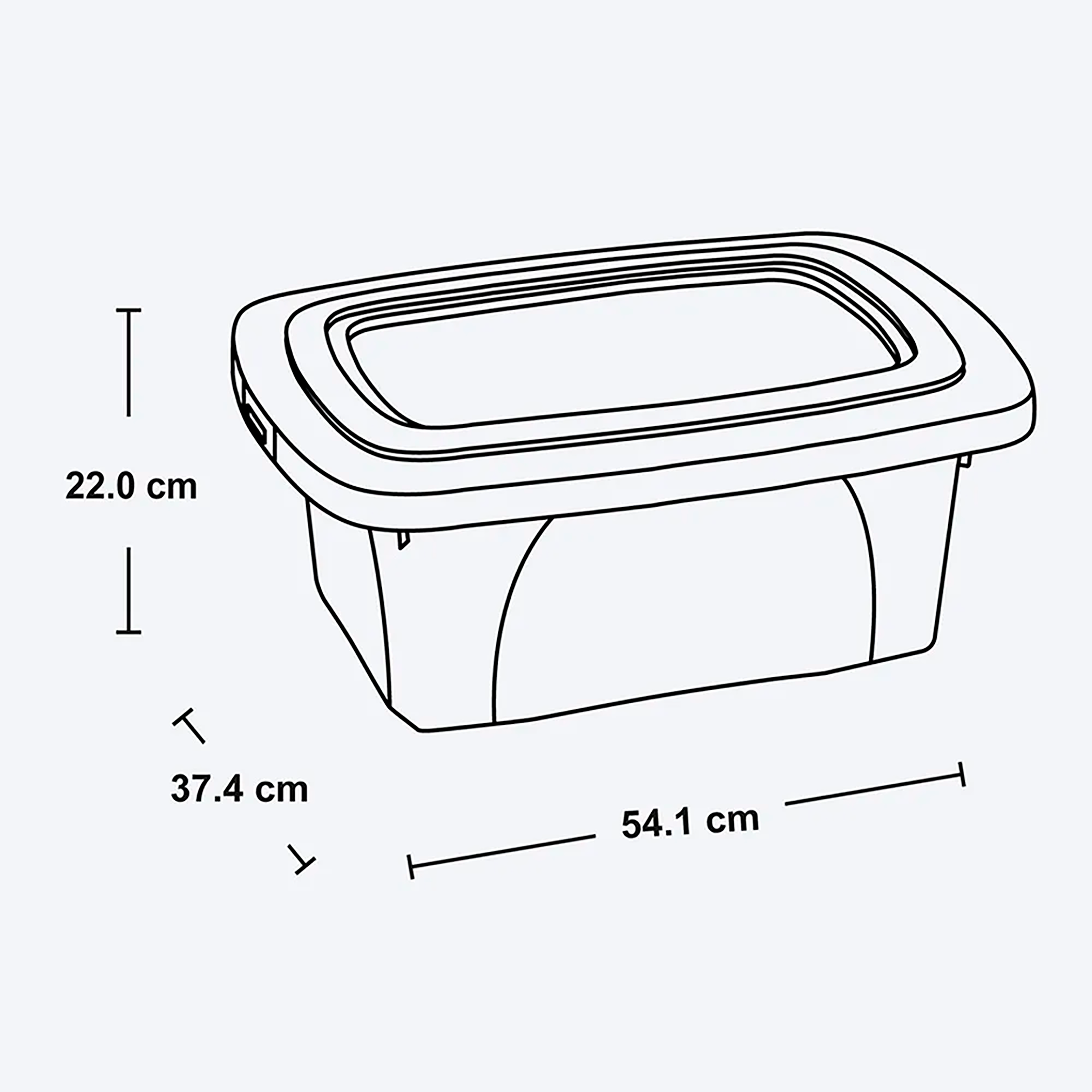 Caja Multiusos 20 Litros Natural RIMAX