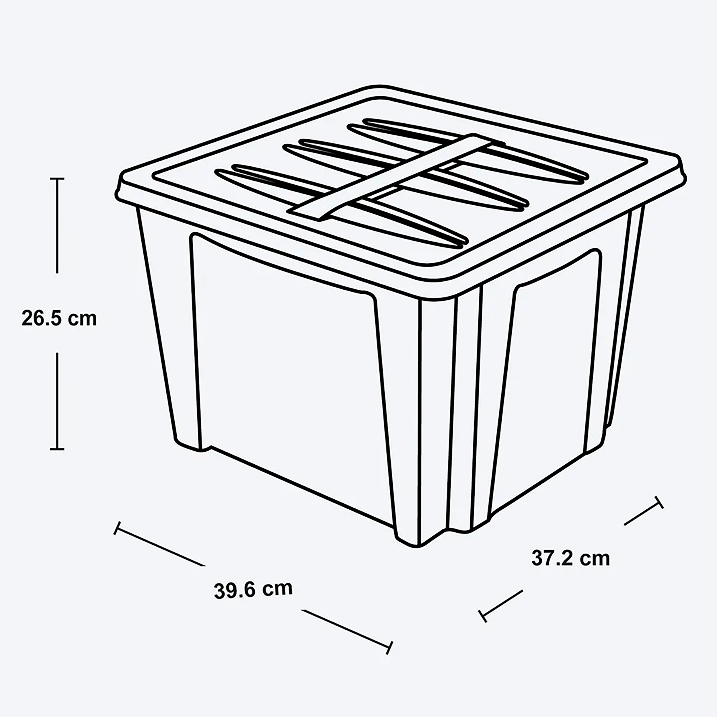 Caja Apilable de 30 Litros Natural RIMAX