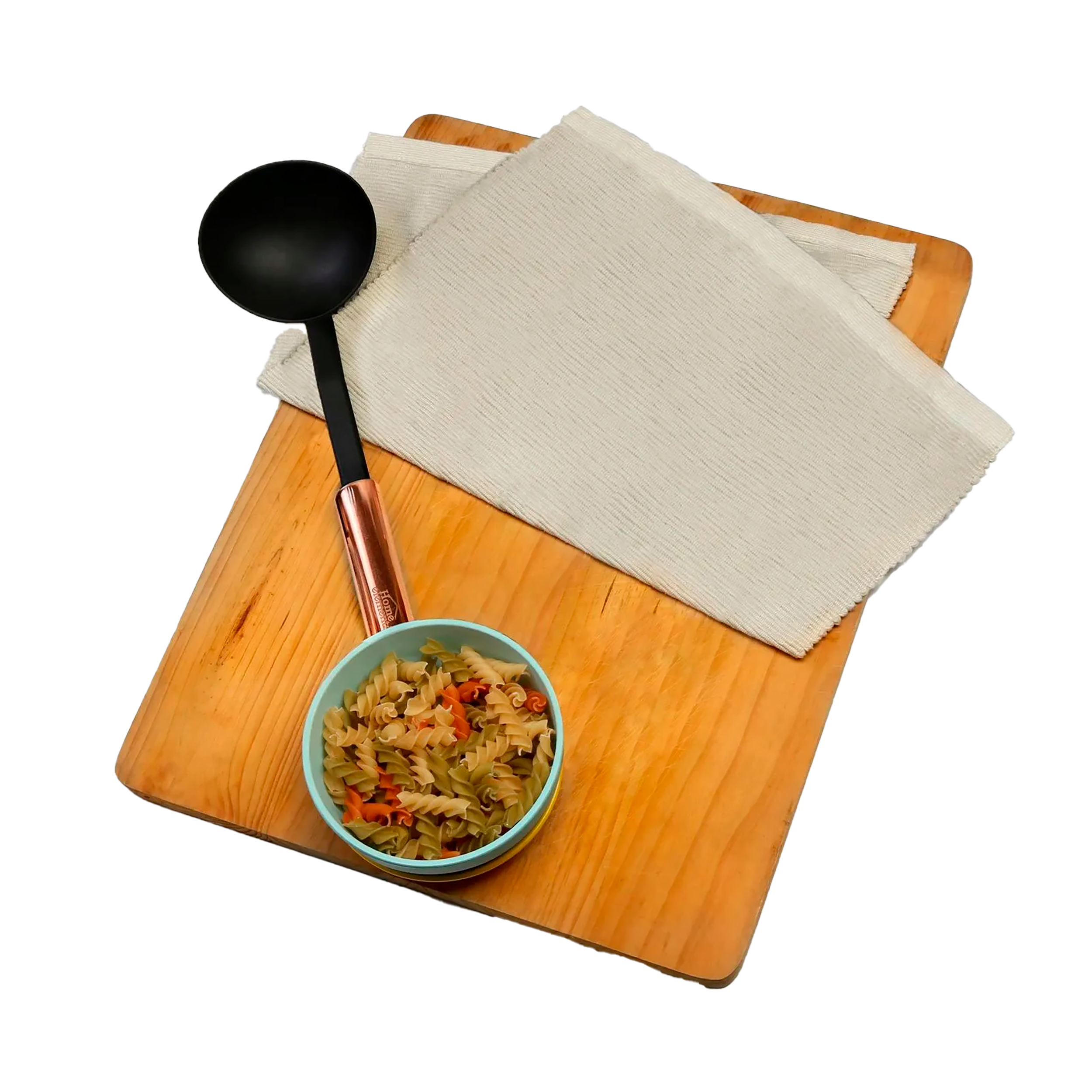 Cucharon Nylon Mango Acero - Cobre 299895058  Home Elements