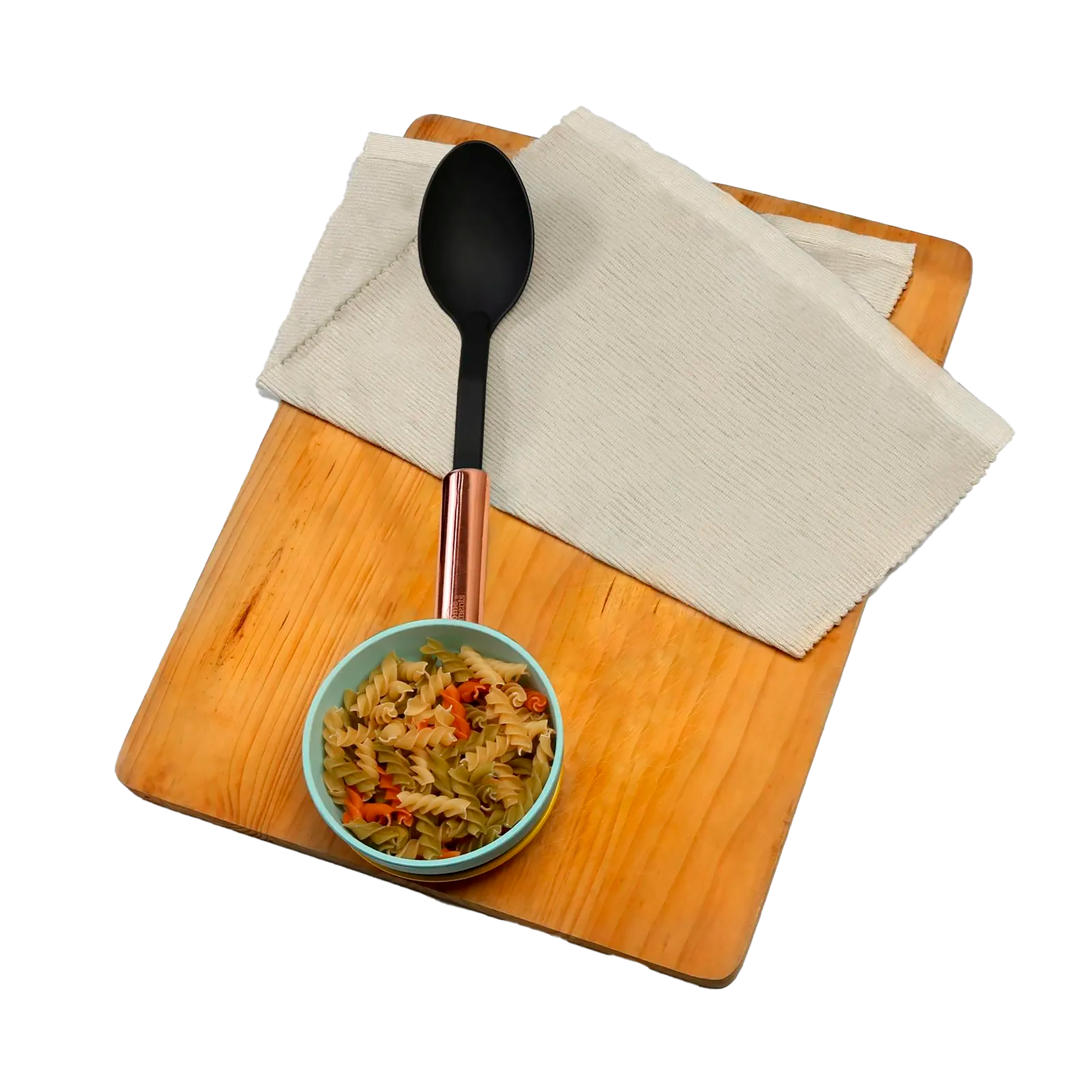 Cuchara Nylon Mango Acero - Cobre 299895056 Home Elements
