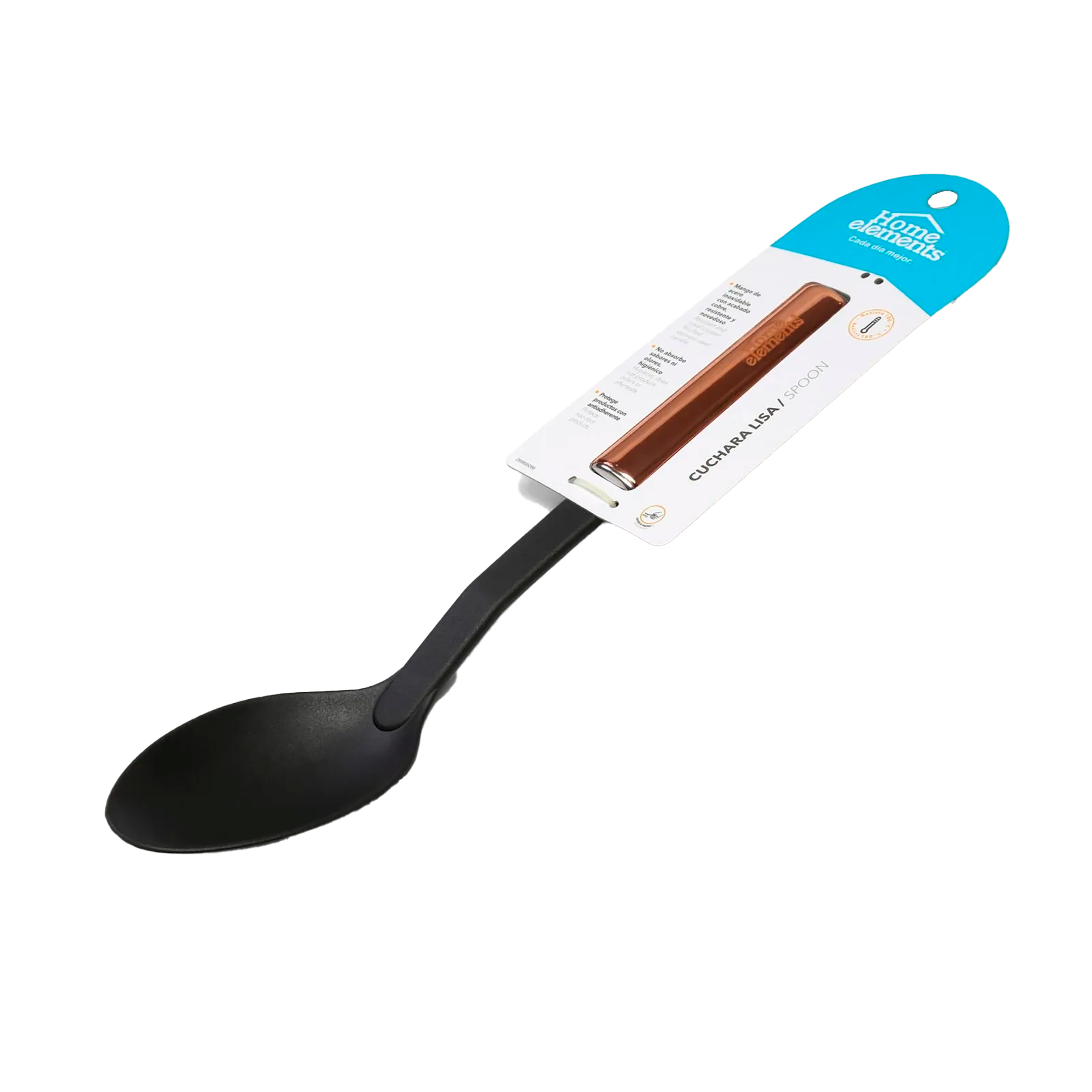 Cuchara Nylon Mango Acero - Cobre 299895056 Home Elements