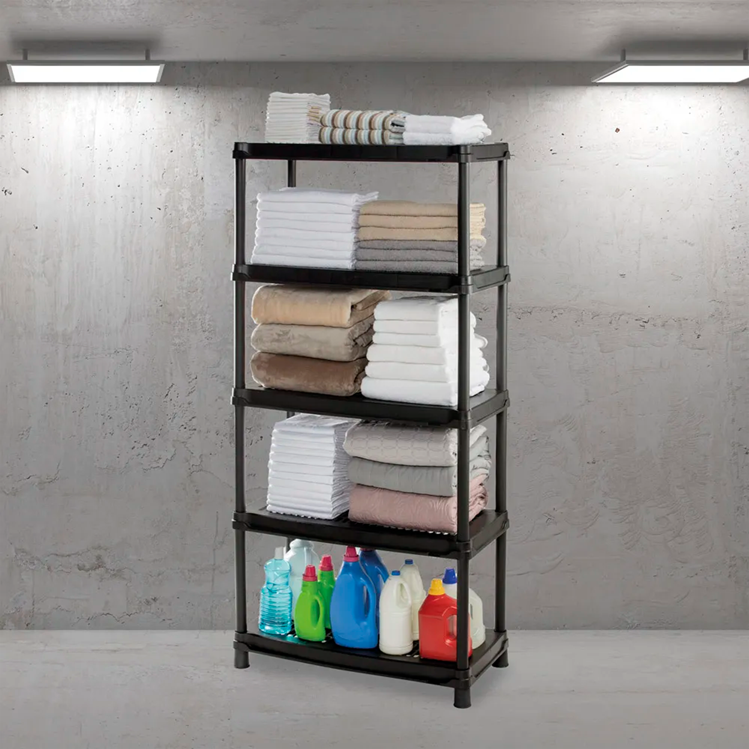 ESTANTERIA VENT 18 5N NEGRO RIMAX