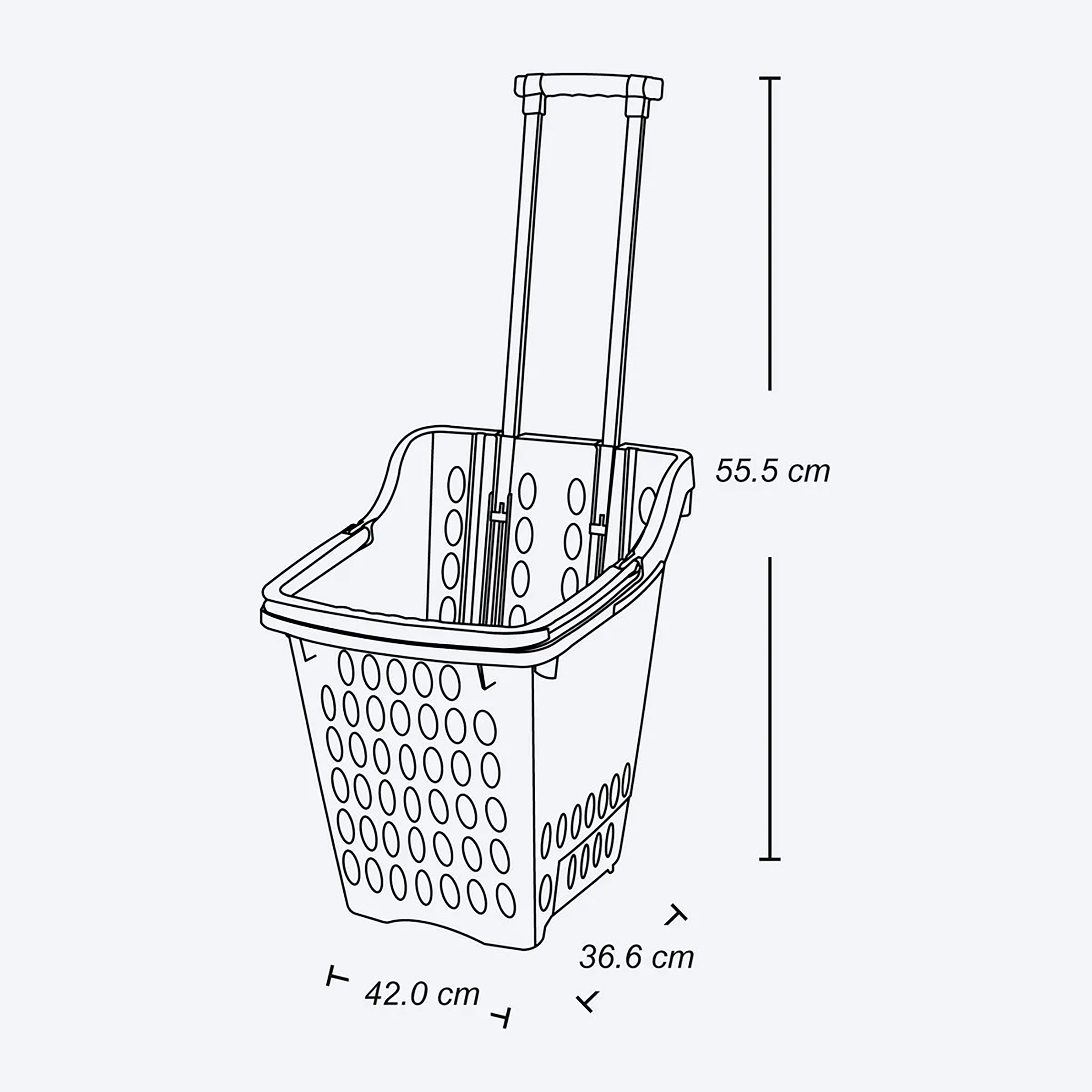 Cesta de Mercado 31 Litros Azul RIMAX