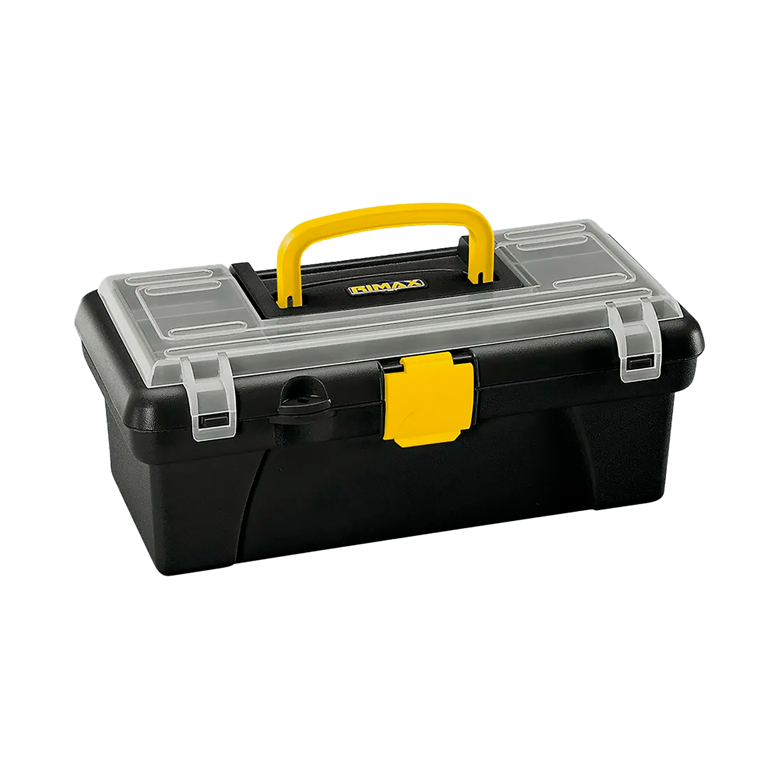 Caja Herramientas 12" con Tapa Organizadora Cerradura Plástica RIMAX