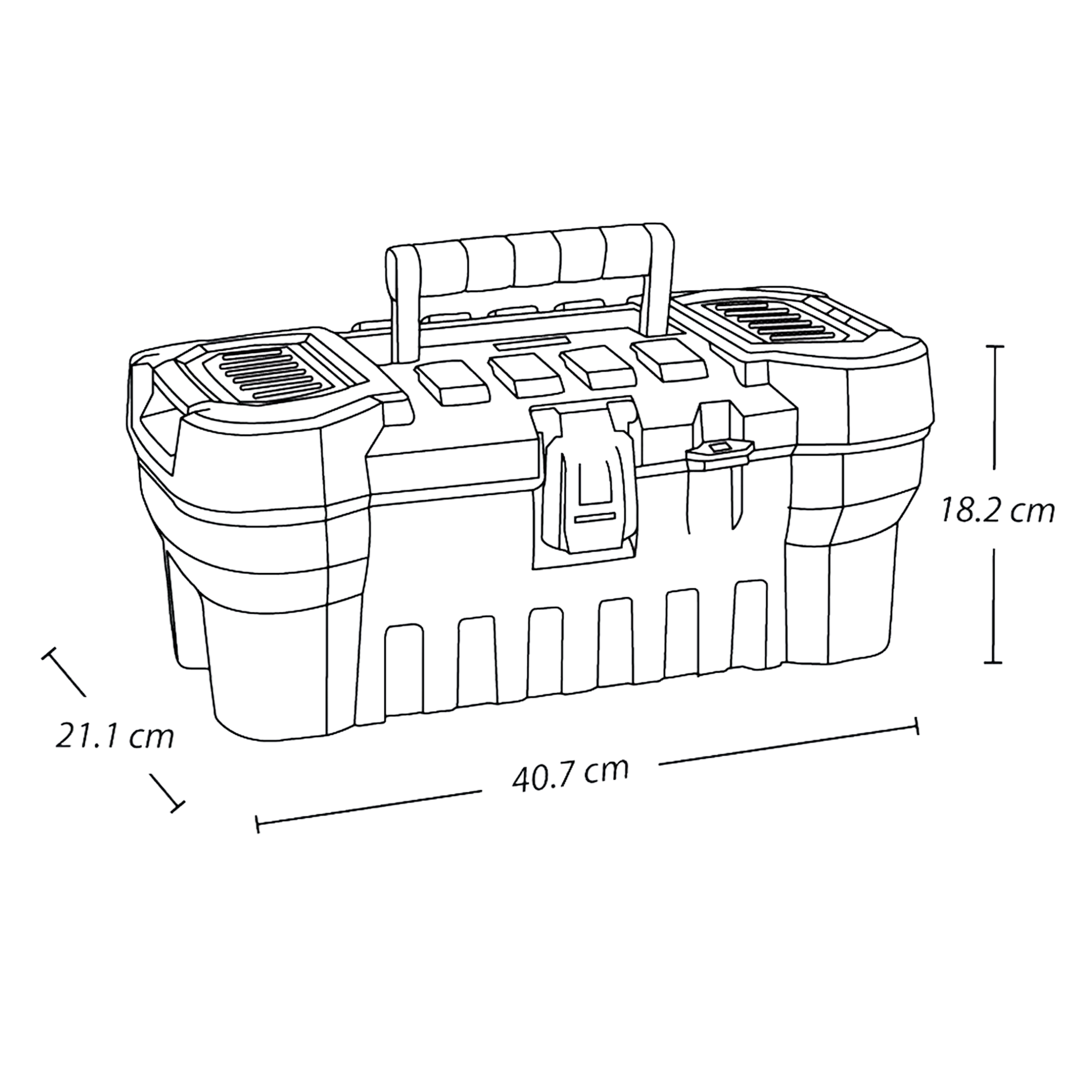 CAJA HERRAMIENTAS ARMY 16" RIMAX
