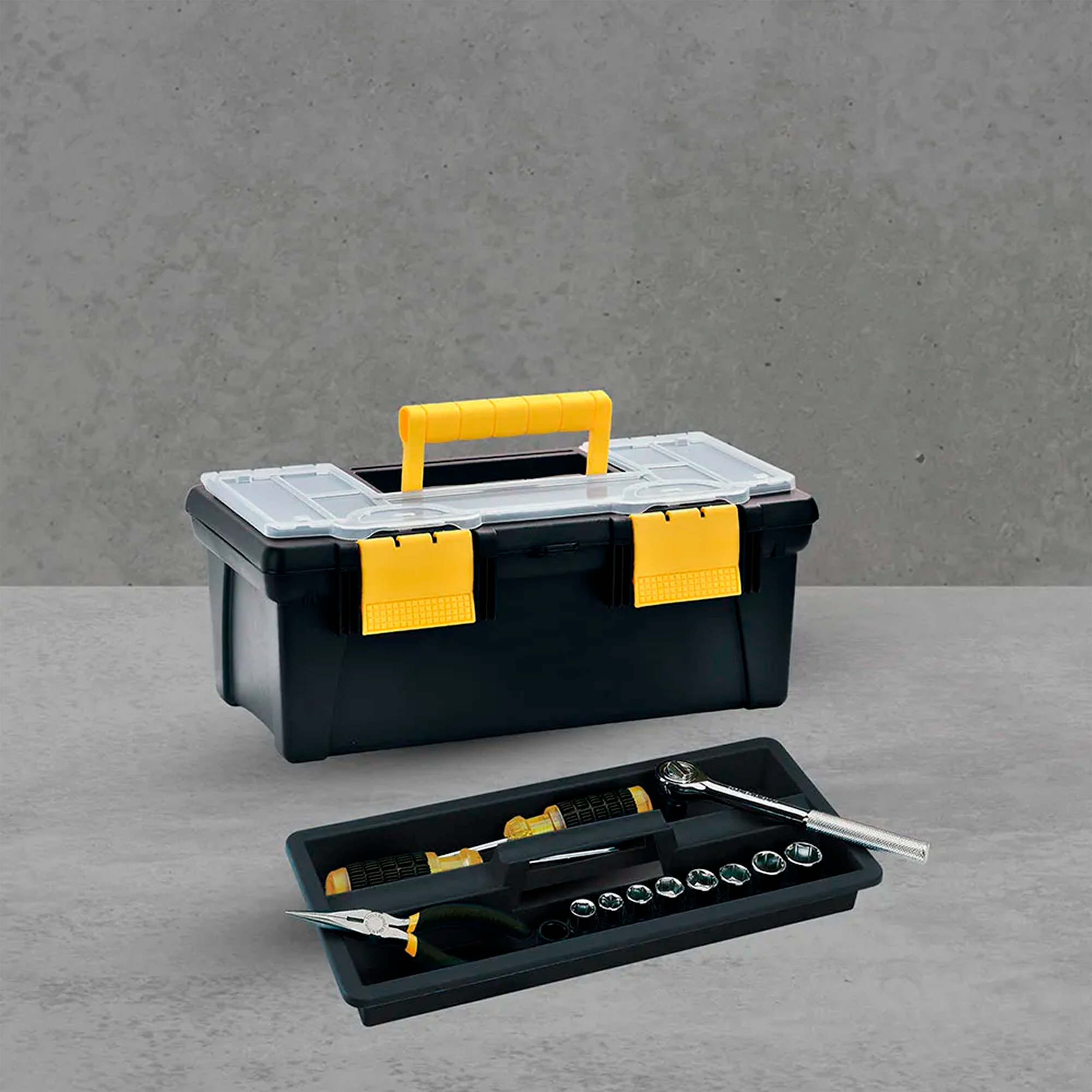 CAJA HERRAMIENTAS 16" T/PANAL NEGR RIMAX