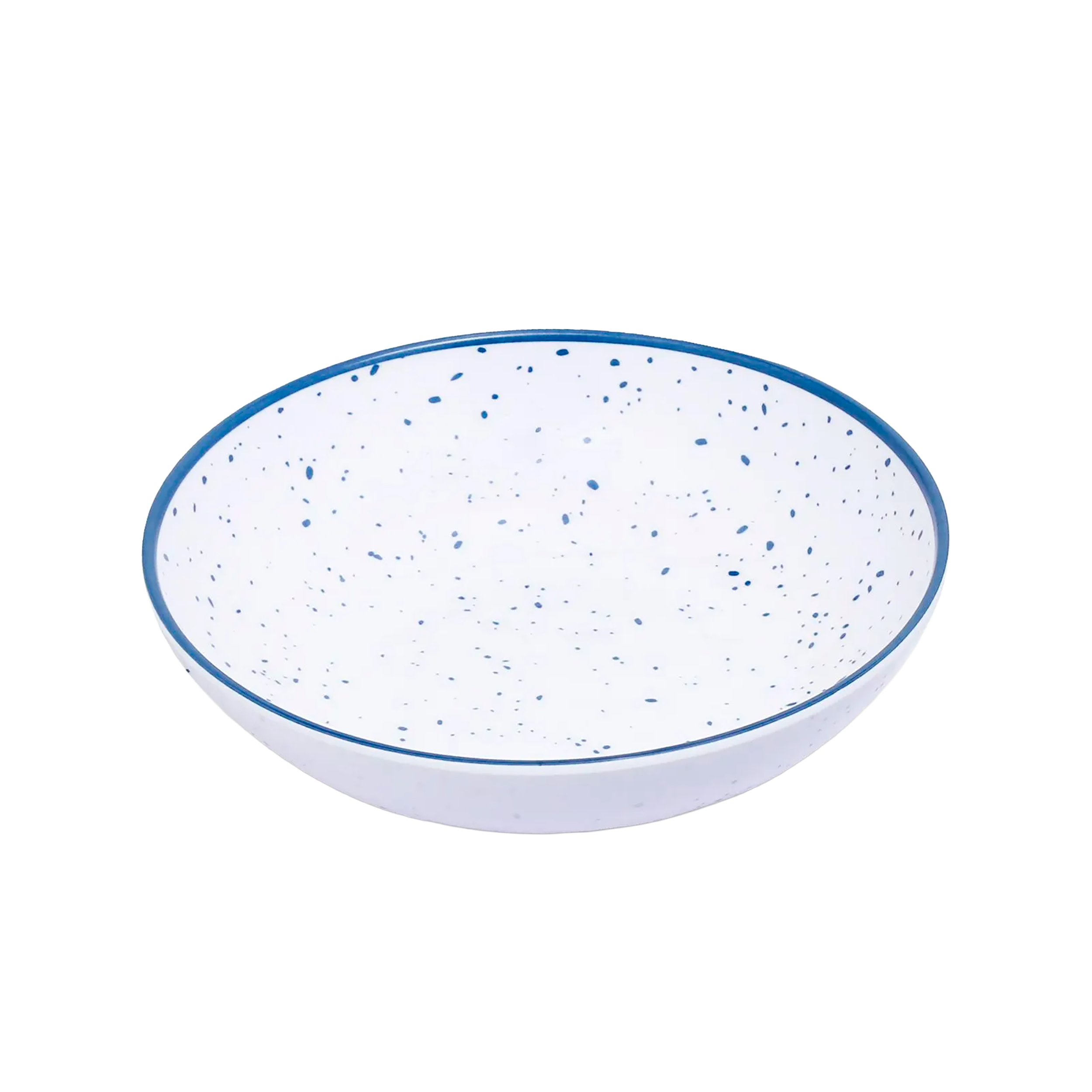 PLATO HONDO 19CM GRANITO GRIS AZUL
