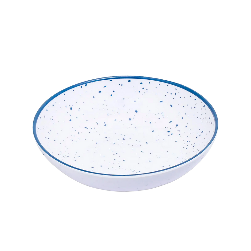 PLATO HONDO 19CM GRANITO GRIS AZUL