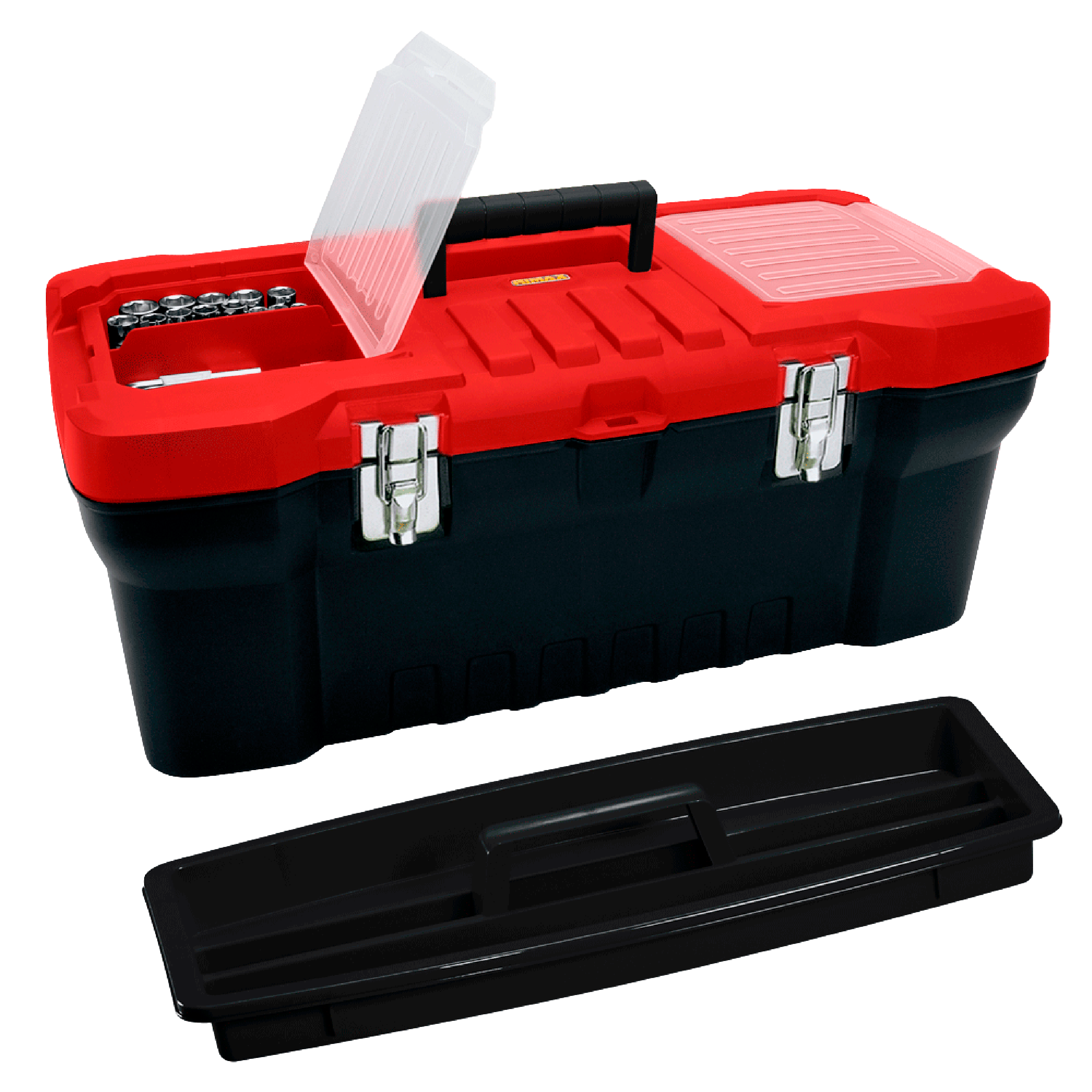CAJA HERRAMIENTAS 20 TO CM NEG/ROJ RIMAX