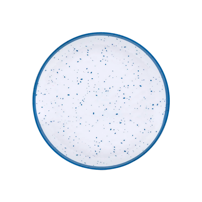 PLATO ENSALADA 22CM GRANITO GRIS AZUL