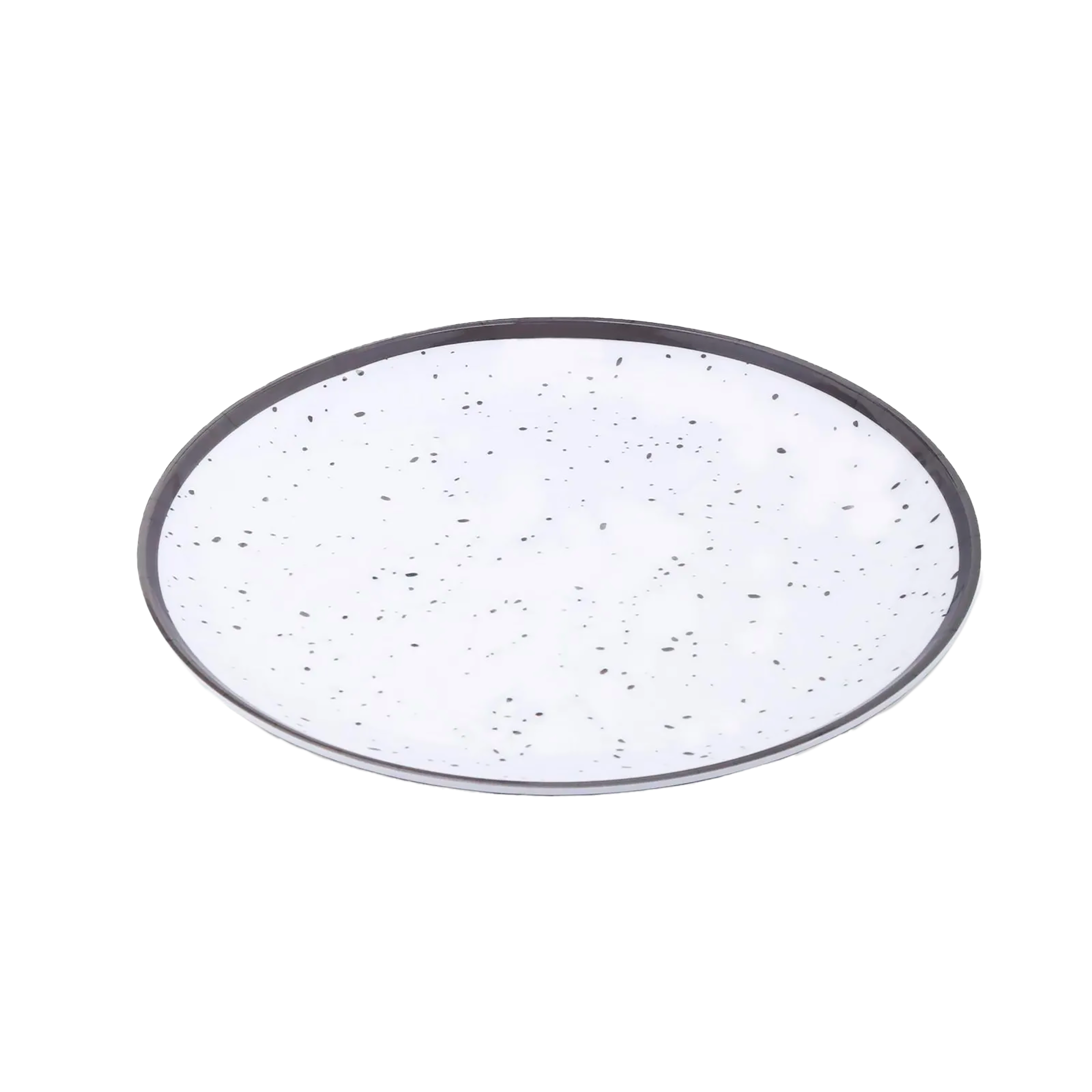 Plato Ensalada 22 cm - Decoracion Granito Gris 299901233 Home Elements