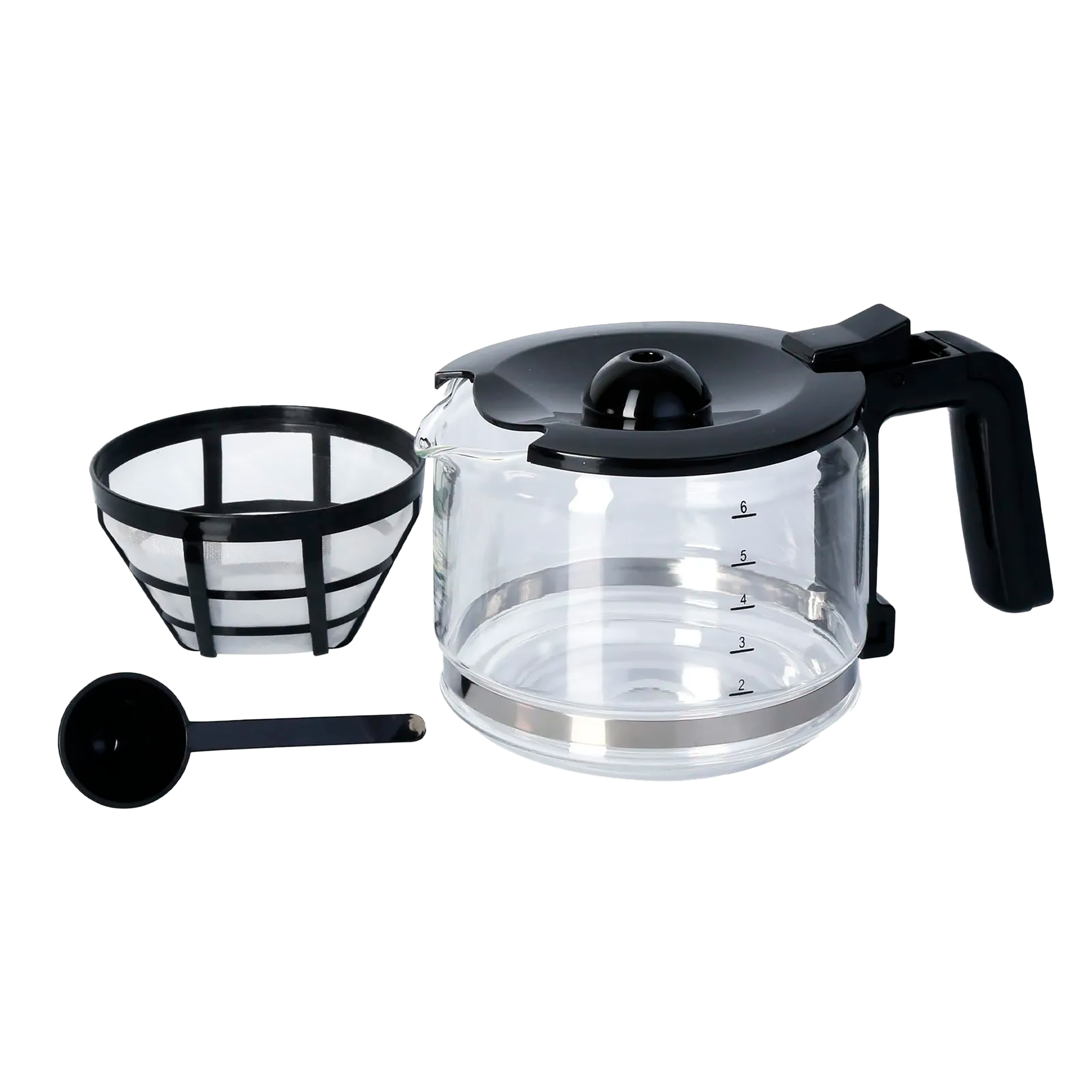 Cafetera 6 Tazas - Negro 299900065 Home Elements