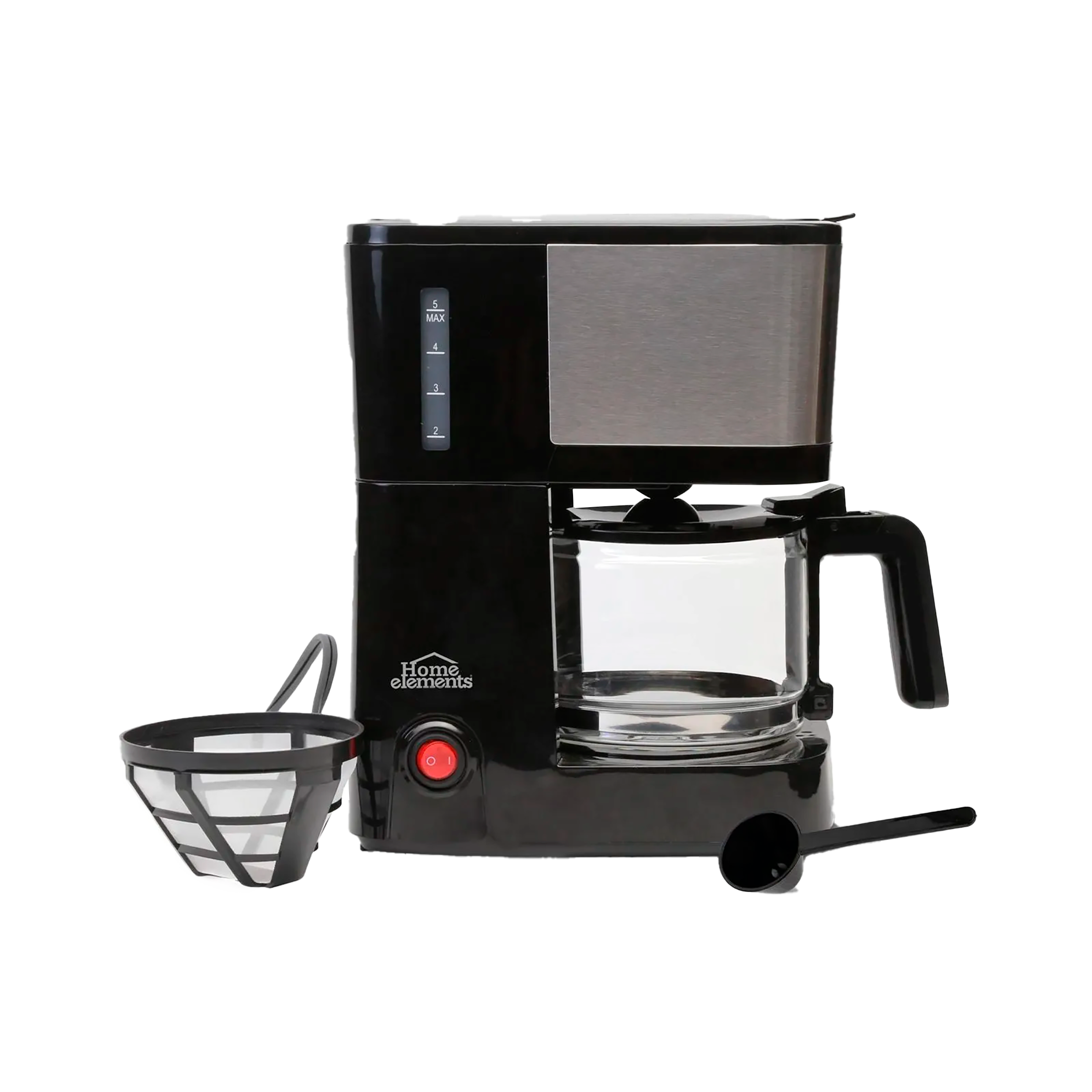 Cafetera 6 Tazas - Negro 299900065 Home Elements