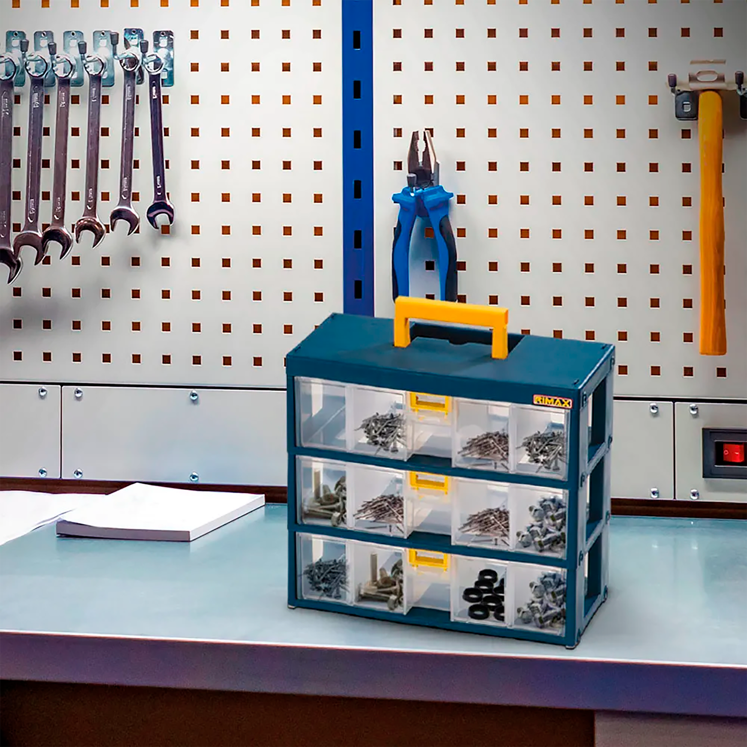 ORGANIZADOR MODULAR GAV 3x80 AZUL PETROL