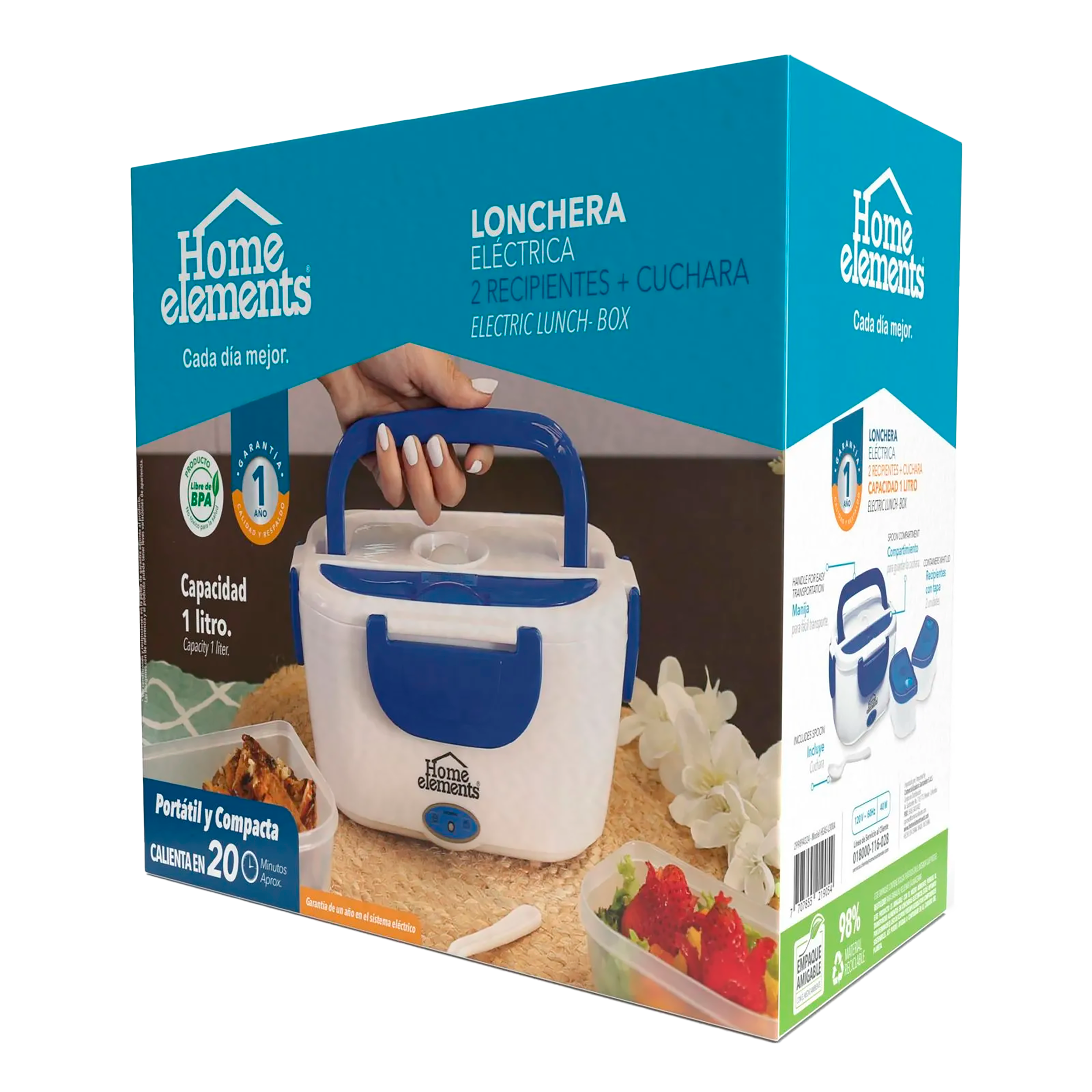 Lonchera Electrica Azul 299894324 Home Elements