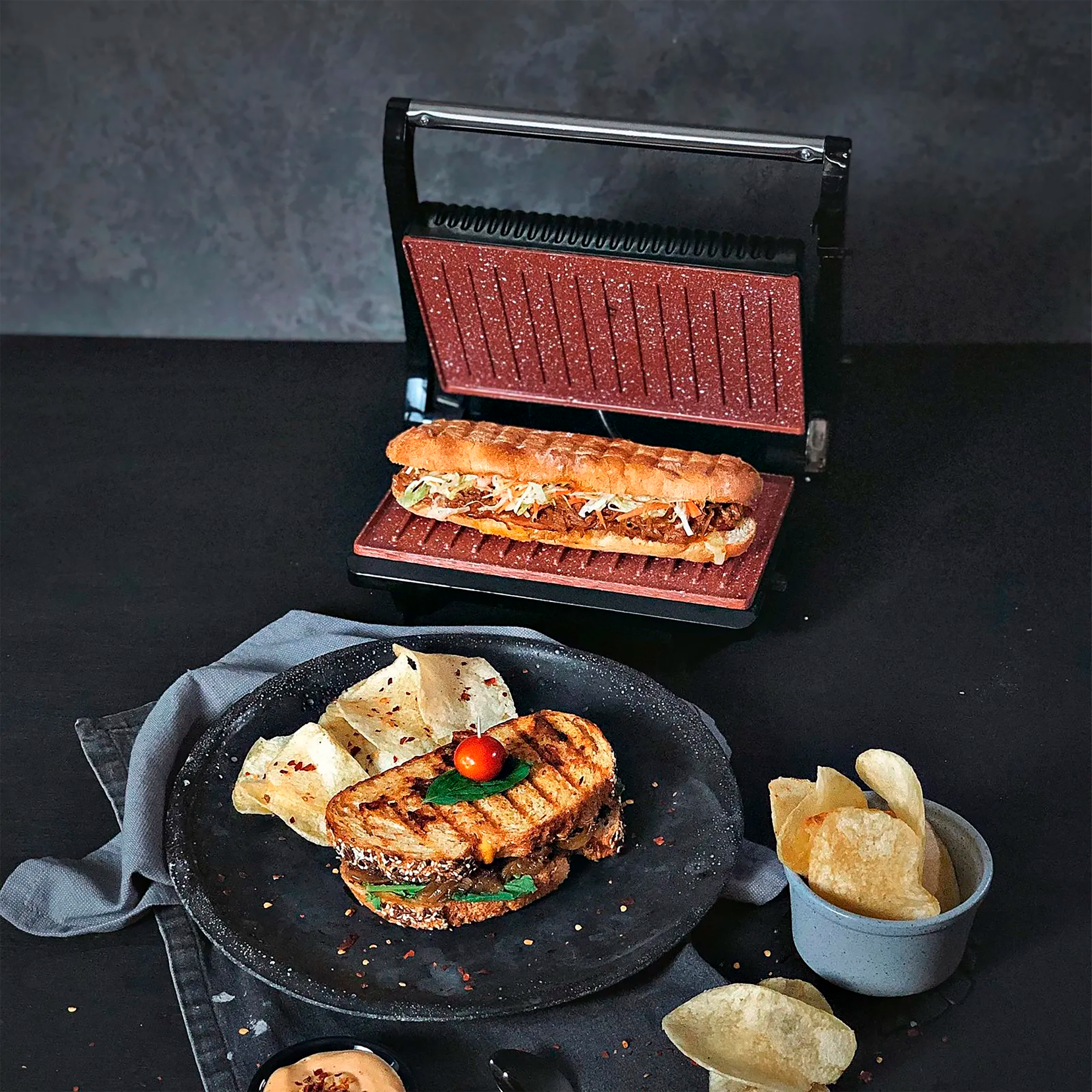GRILL ASADOR PANINI HOME ELEMENT