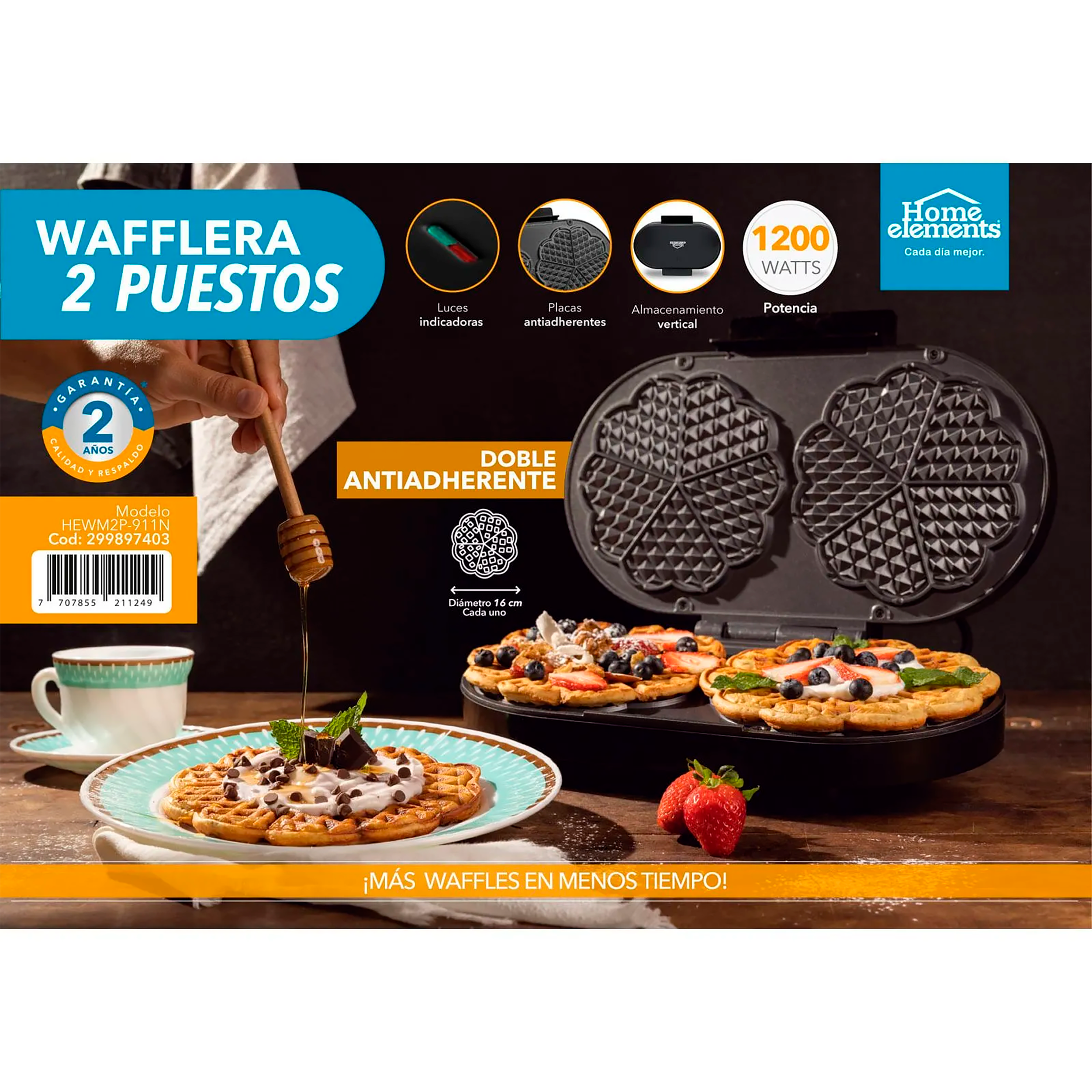 WAFLERA 2P NEGRA HEWM29-911N HOME ELEMEN