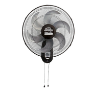 Ventilador Pared Negro Alta Potencia, Gran Velocidad, Rejilla Metálica, Negro, MaxiFlow Elite 299898824 Home Elements