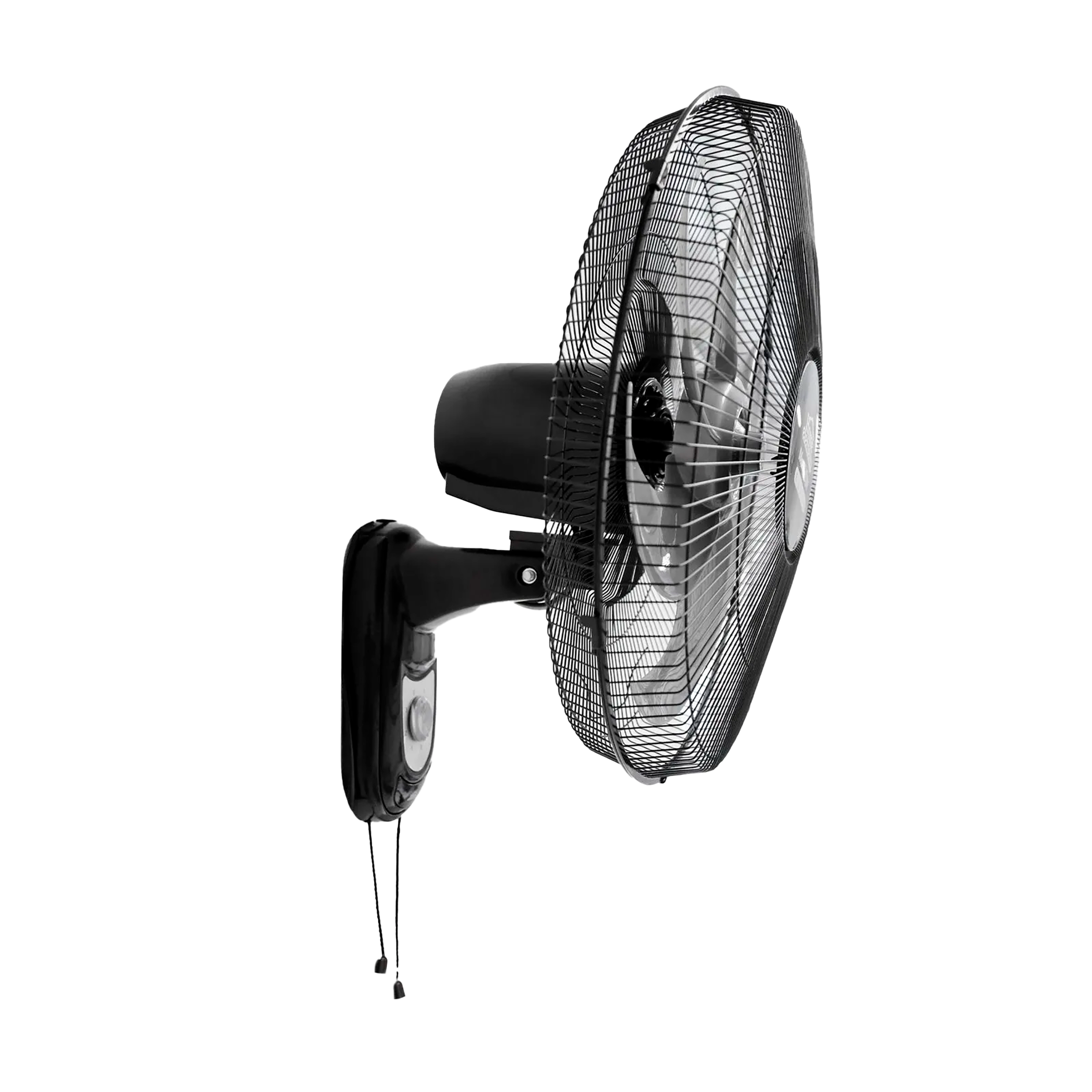 Ventilador Pared Negro Alta Potencia, Gran Velocidad, Rejilla Metálica, Negro, MaxiFlow Elite 299898824 Home Elements