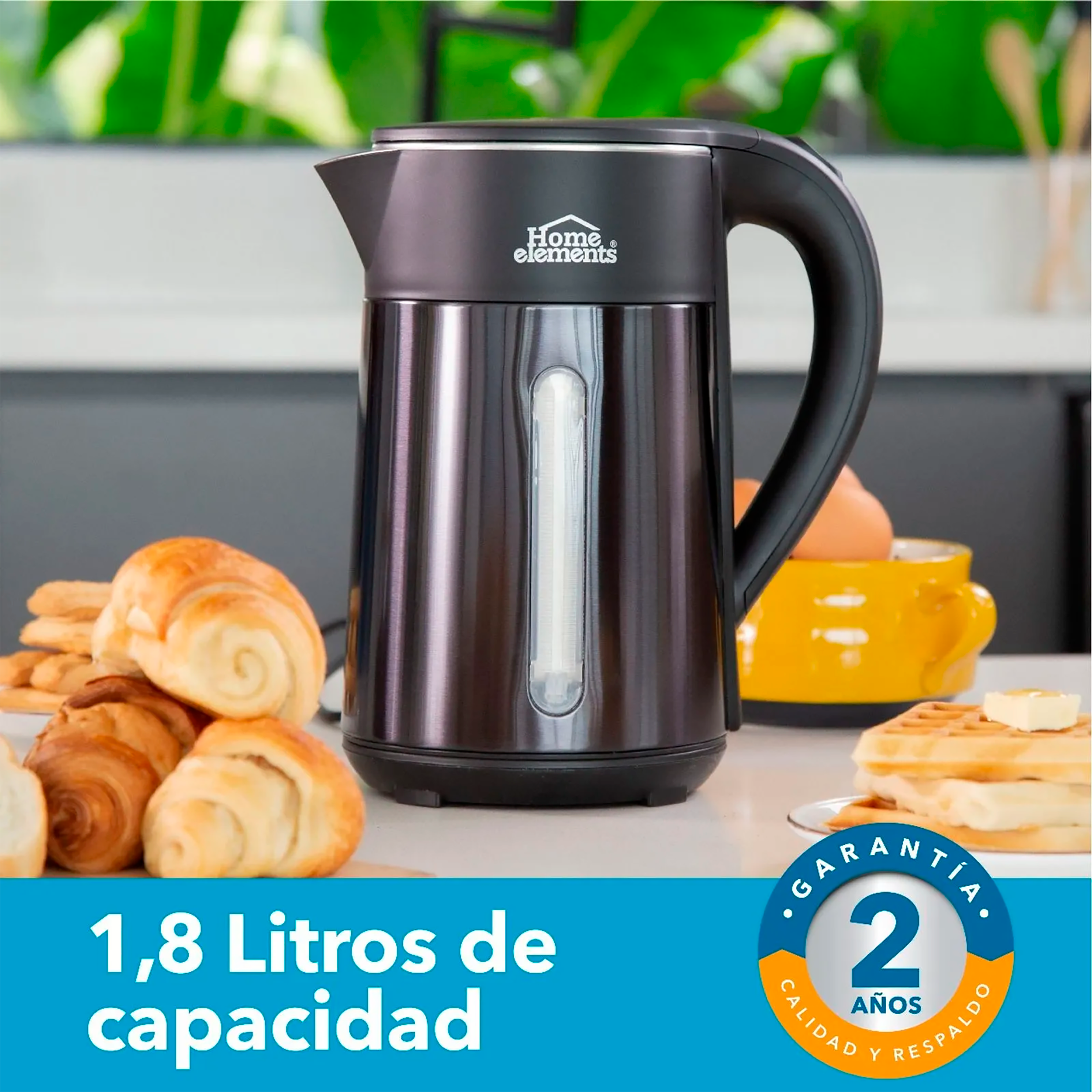 CAFETERA HERVIDORA 2 EN 1 HOME ELEMENTS