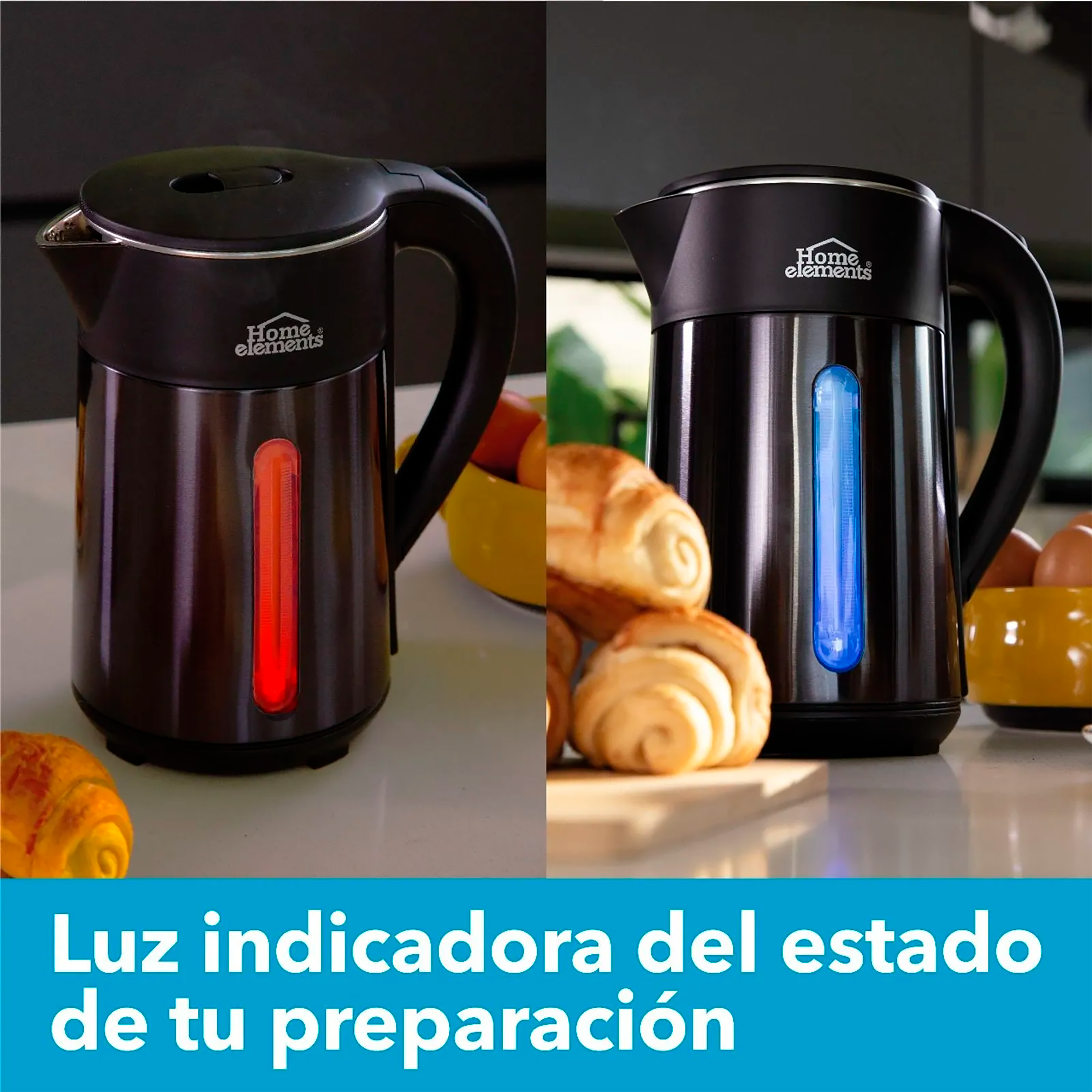 CAFETERA HERVIDORA 2 EN 1 HOME ELEMENTS