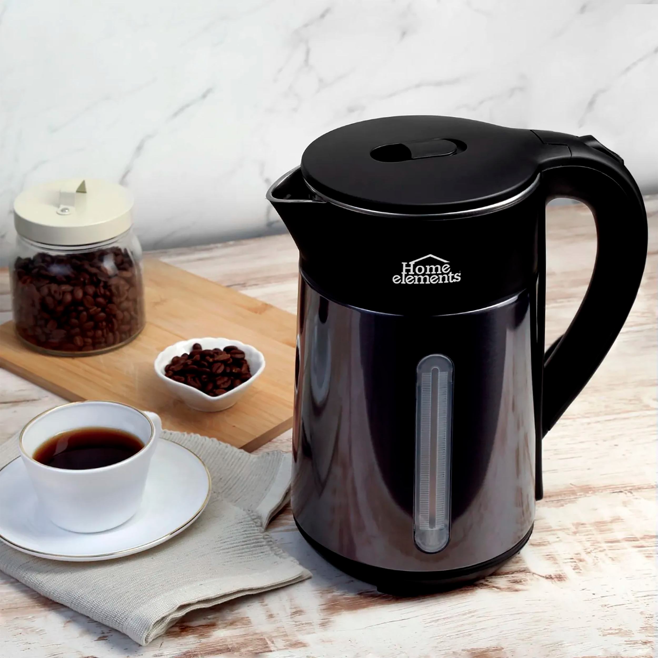 CAFETERA HERVIDORA 2 EN 1 HOME ELEMENTS