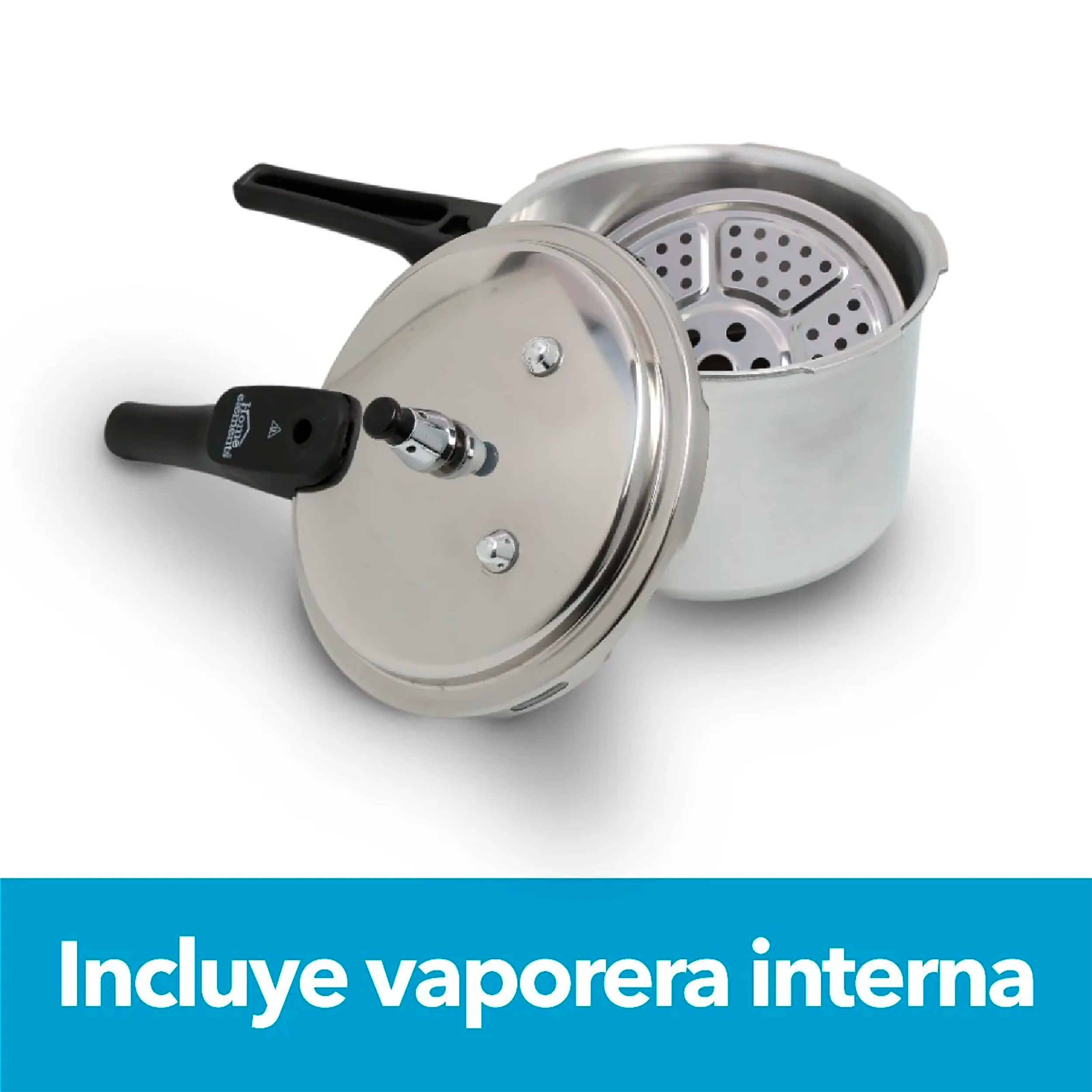 OLLA PRESION AL 9LT T/ACERO HOME ELEMENT