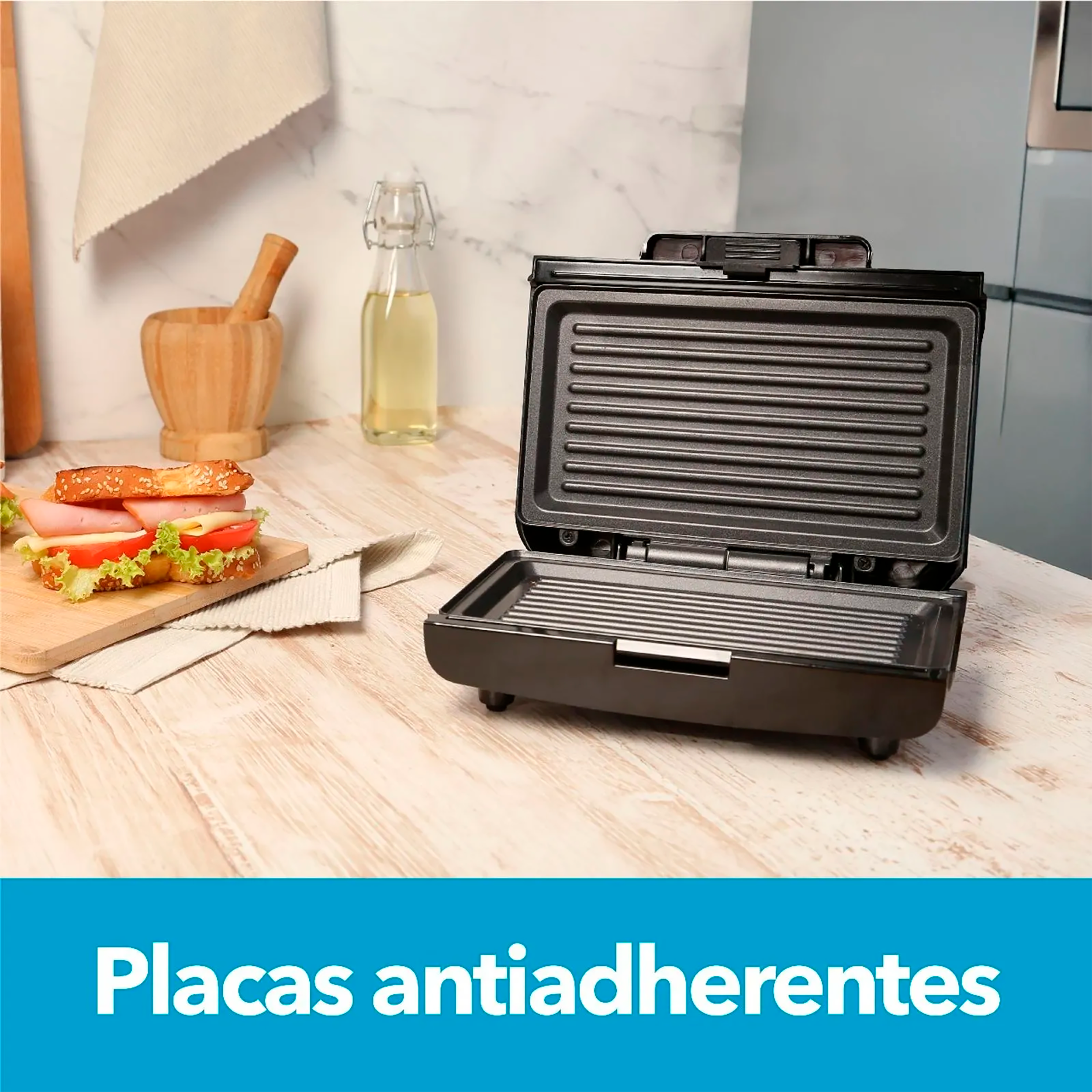 SANDUCHERA NEGRA GRILL HESMG155N