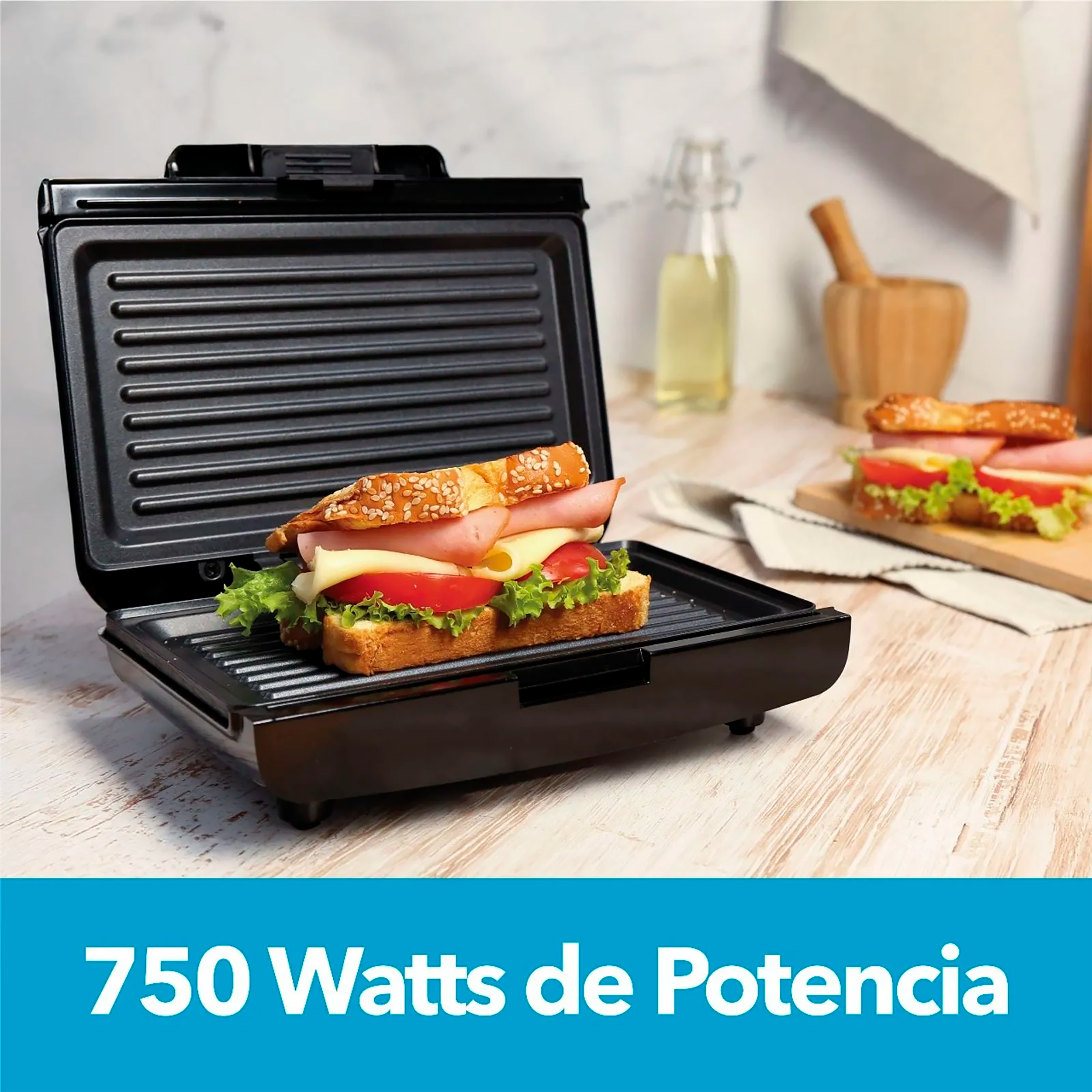 SANDUCHERA NEGRA GRILL HESMG155N