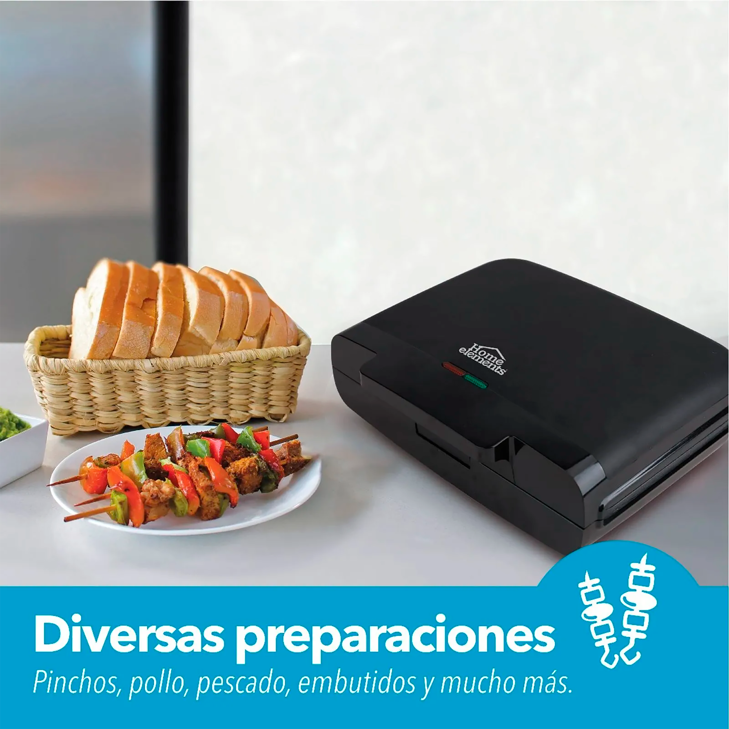 SANDUCHERA NEGRA GRILL HESMG155N