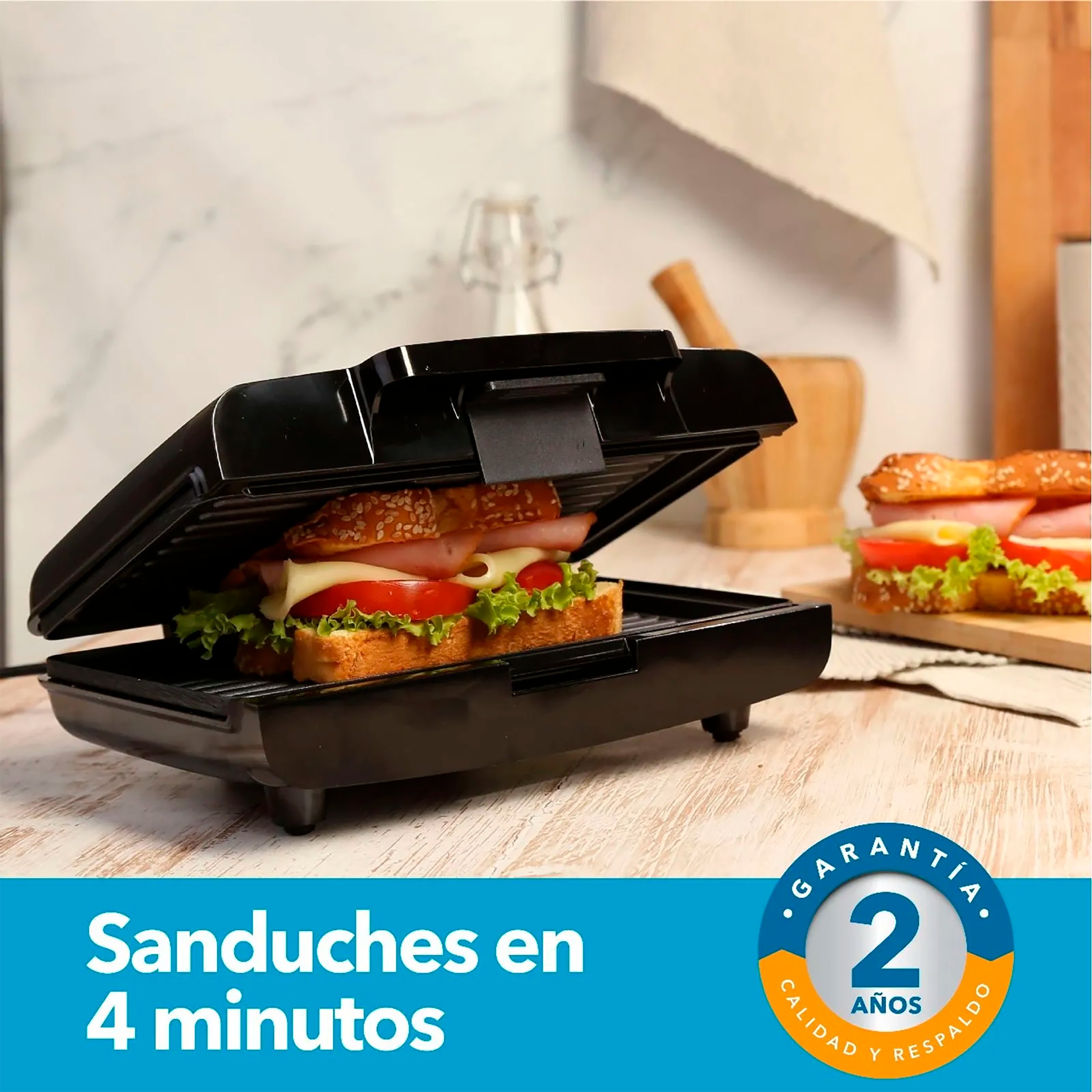SANDUCHERA NEGRA GRILL HESMG155N