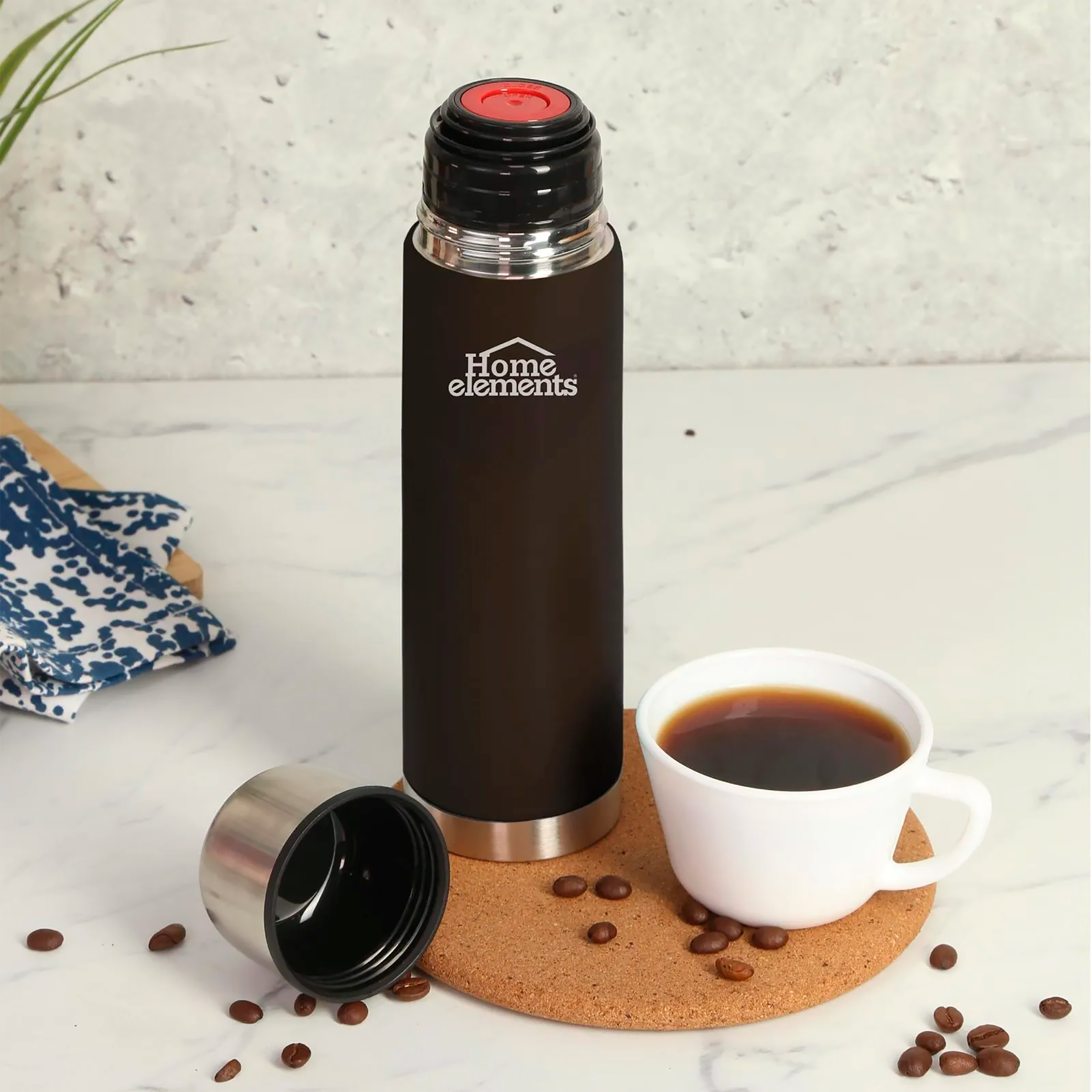 Termo Acero Doble Pared 1 Litro - Mocca 299902186 Home Elements