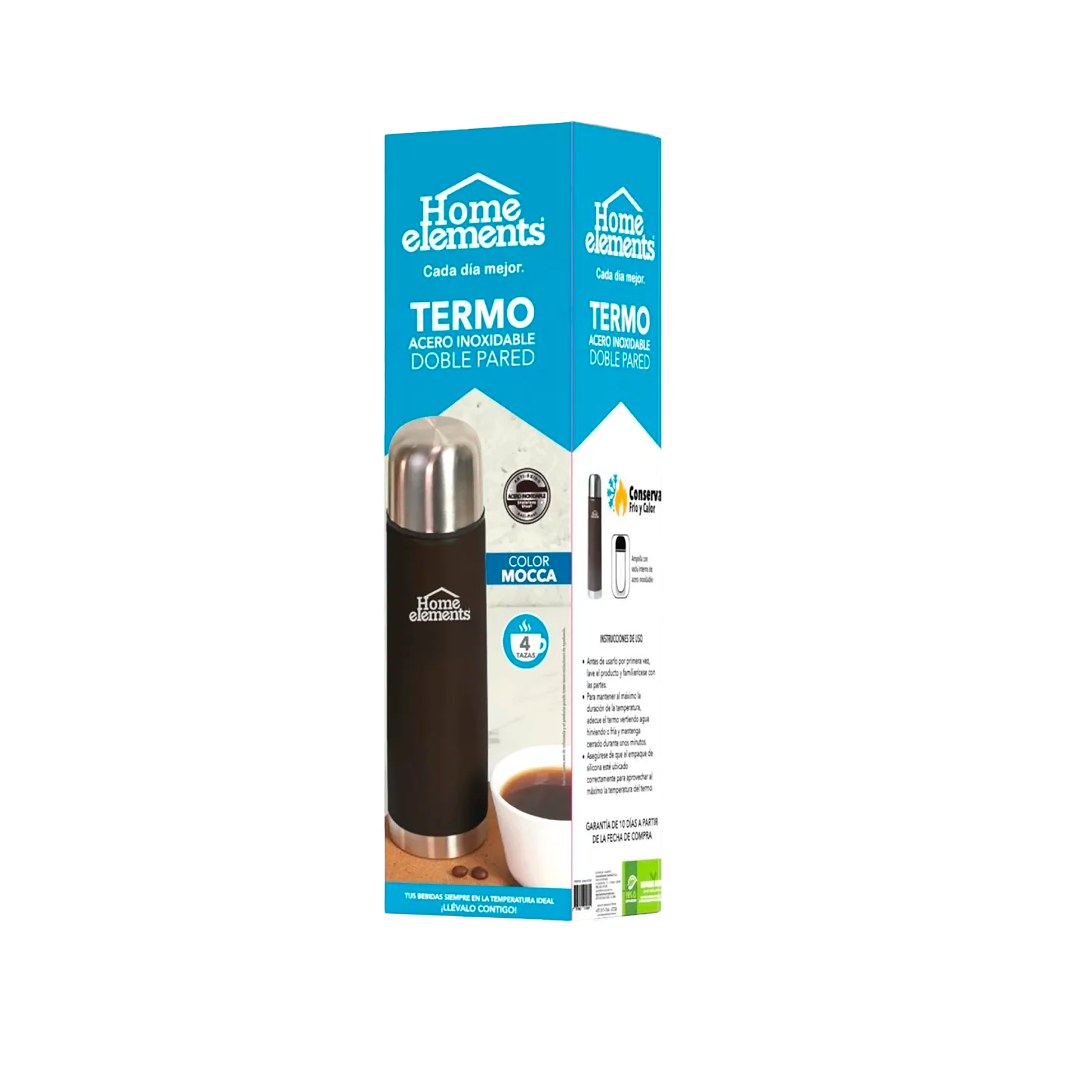 Termo Acero Doble Pared 0,5 Litros - Mocca 299902184 Home Elements