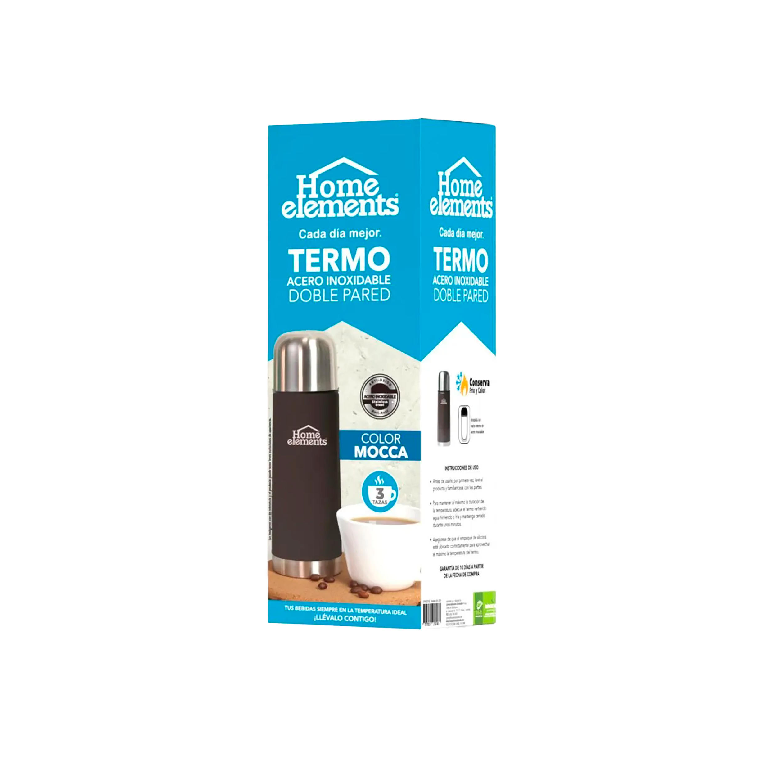 Termo Acero Doble Pared 0,32 Litros - Mocca 299902182 Home Elements