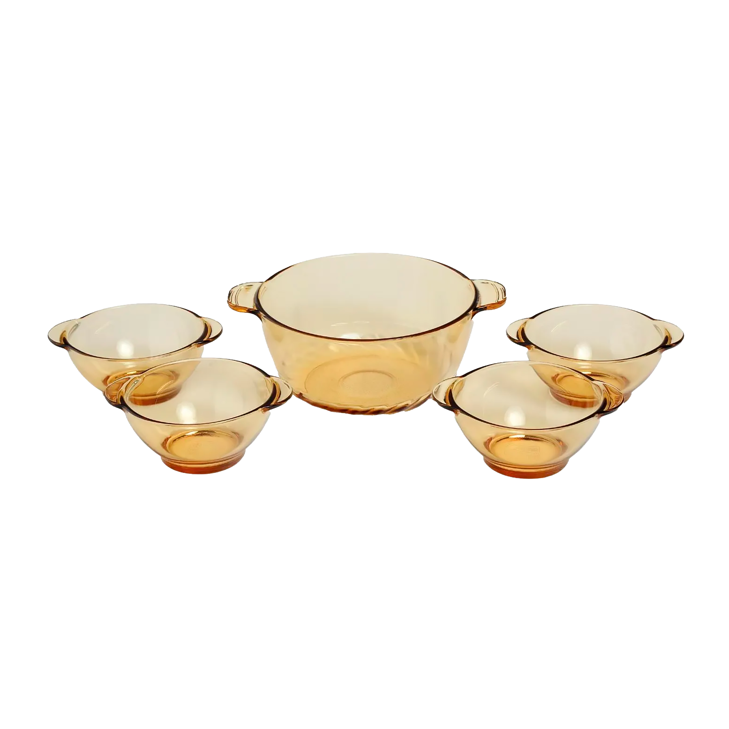 SET 4BOWLS+OLLA 2.5L REFR AMBAR HERO2535