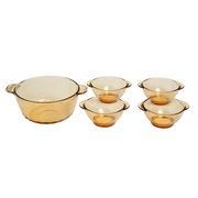 SET 4BOWLS+OLLA 2.5L REFR AMBAR HERO2535