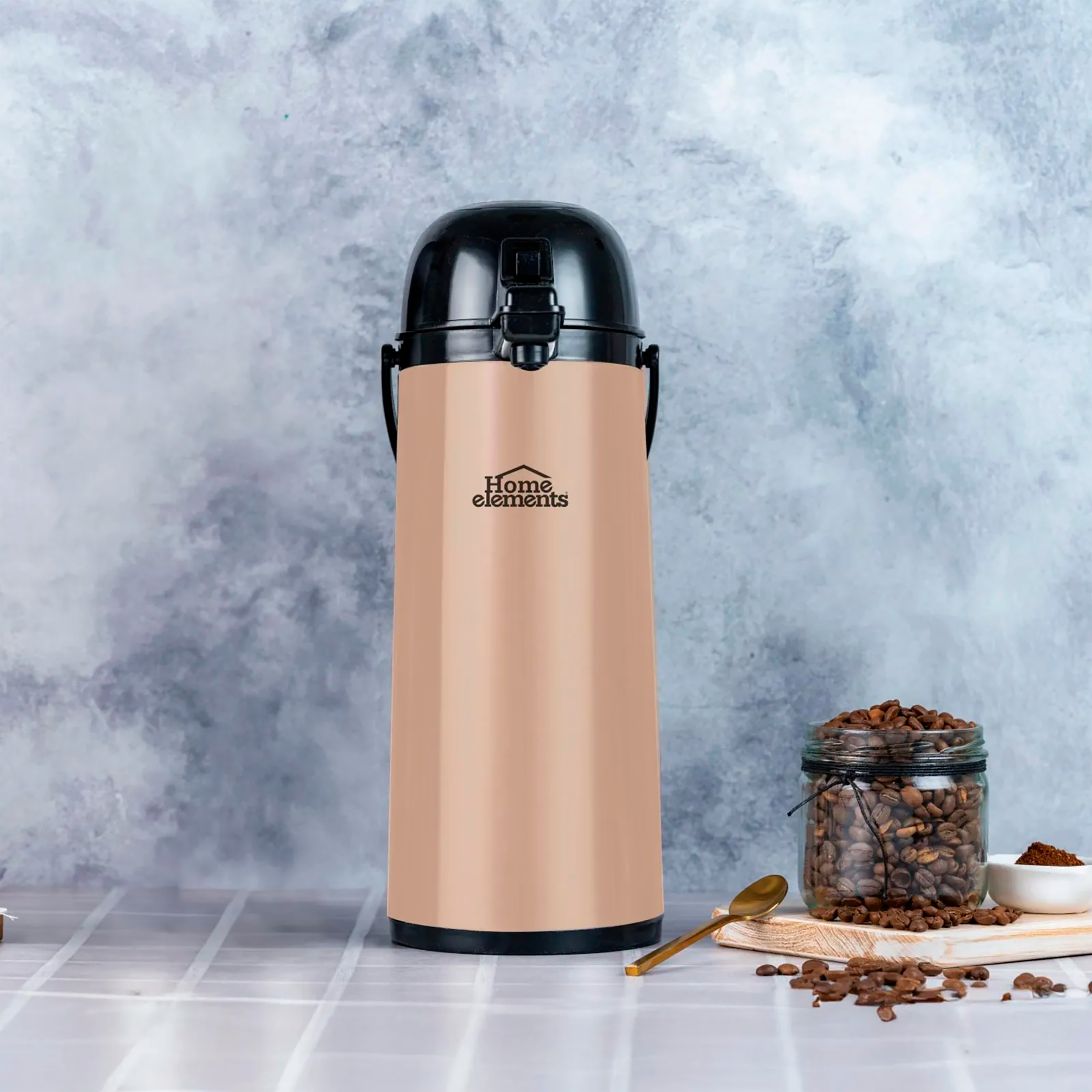 TERMO BOMBA ACERO INOX 1,9L COL CAPPUCCI