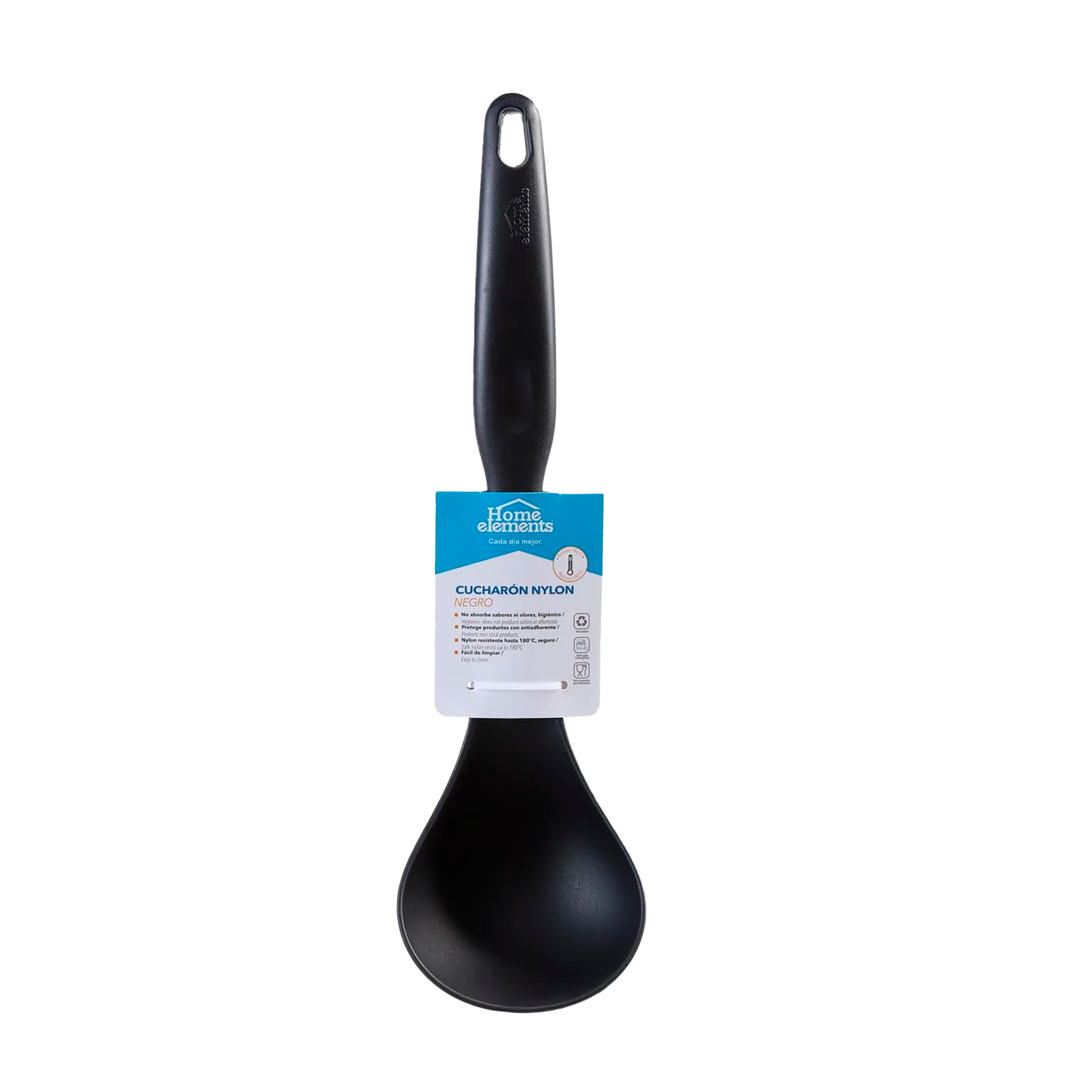 Cucharon Nylon - Color Negro 299902190 Home Elements