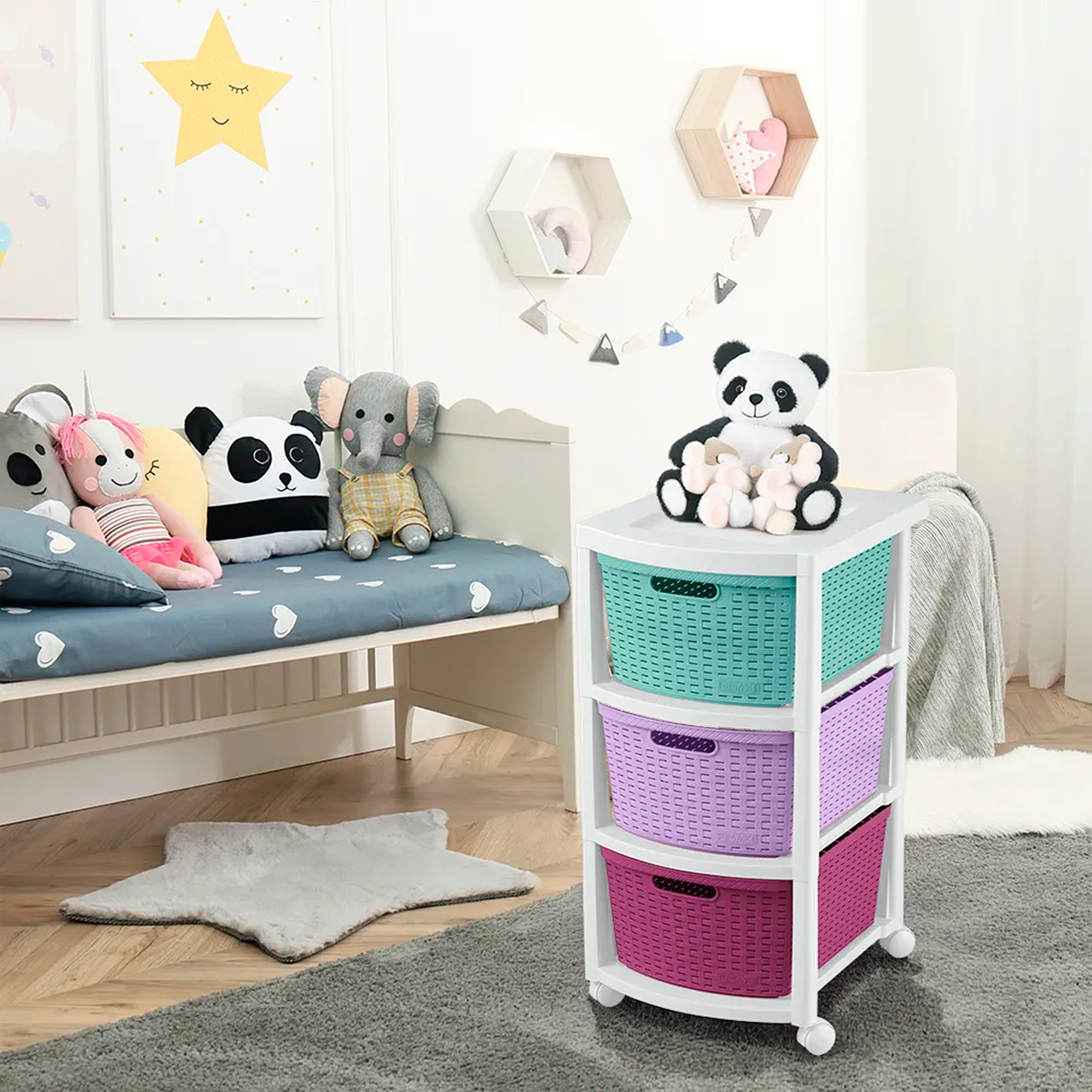 CAJONERO RATTAN 3G GLAM